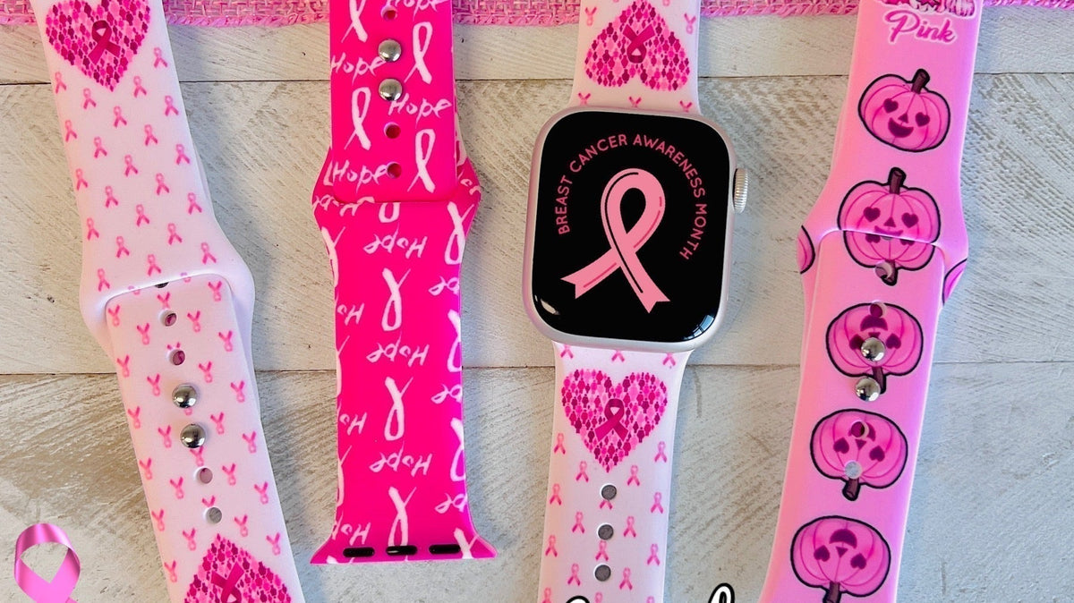 Hope Collection pink watch bands, $5 donated to Susan G. Komen