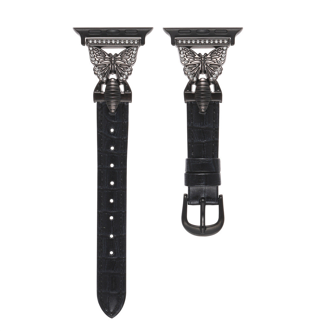 Butterfly Luxe Faux Leather Band For Apple Watch Multiple Colors Available