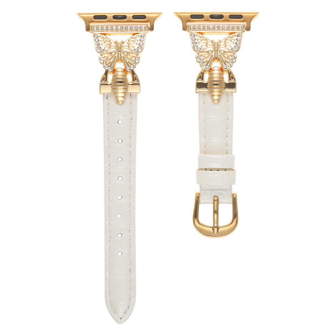 Butterfly Luxe Faux Leather Band For Apple Watch Multiple Colors Available