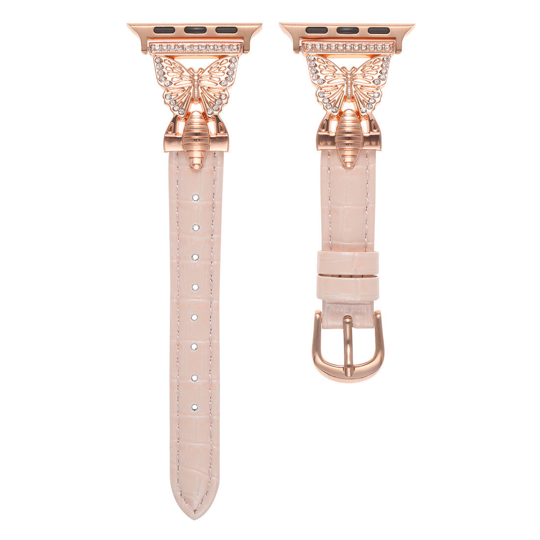 Butterfly Luxe Faux Leather Band For Apple Watch Multiple Colors Available