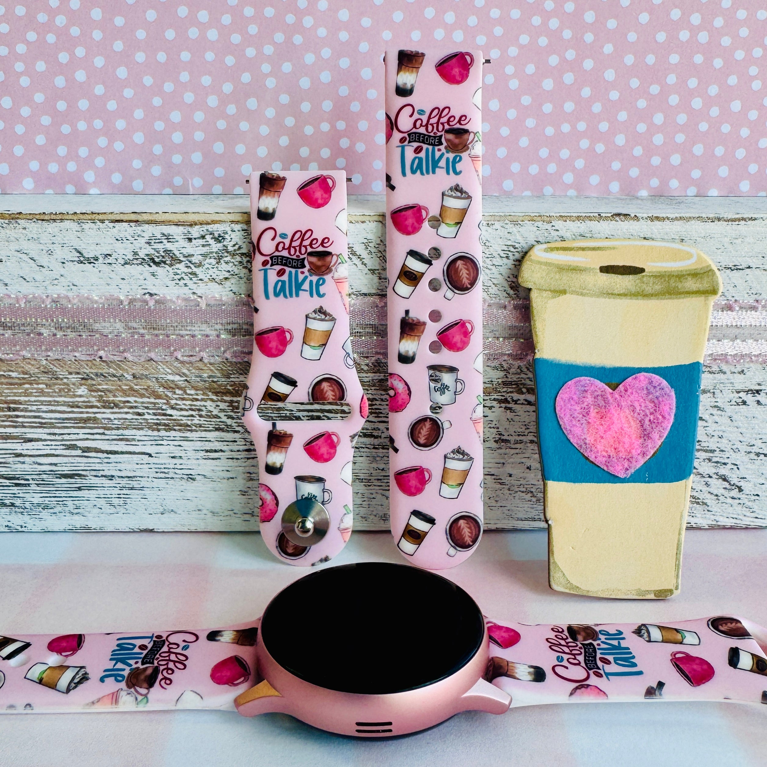 coffee before talkie samsung galaxy watch band 20mm silicone quick-release