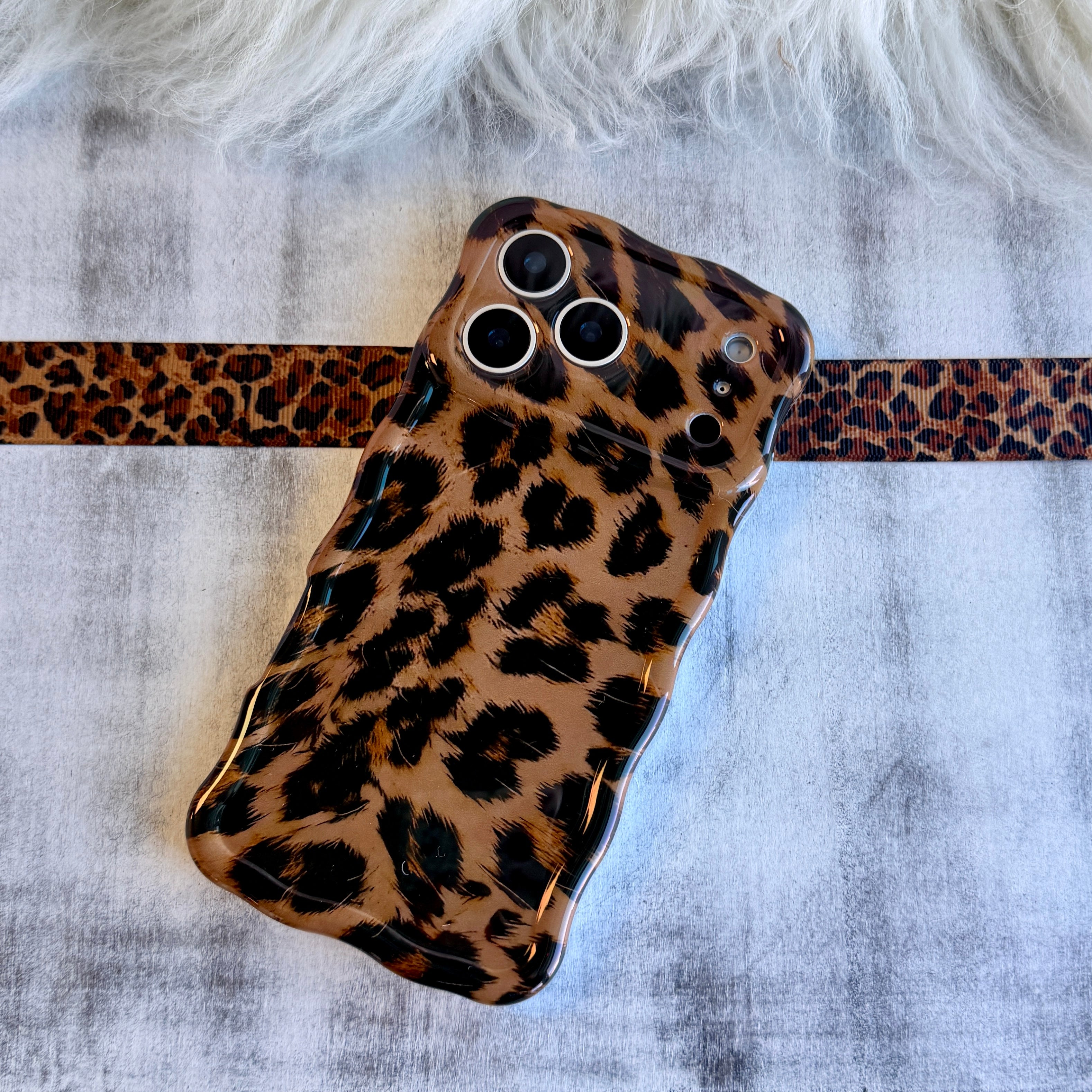 Rawr Mode MagSafe iPhone case with classic leopard print pattern by Fancy Bands