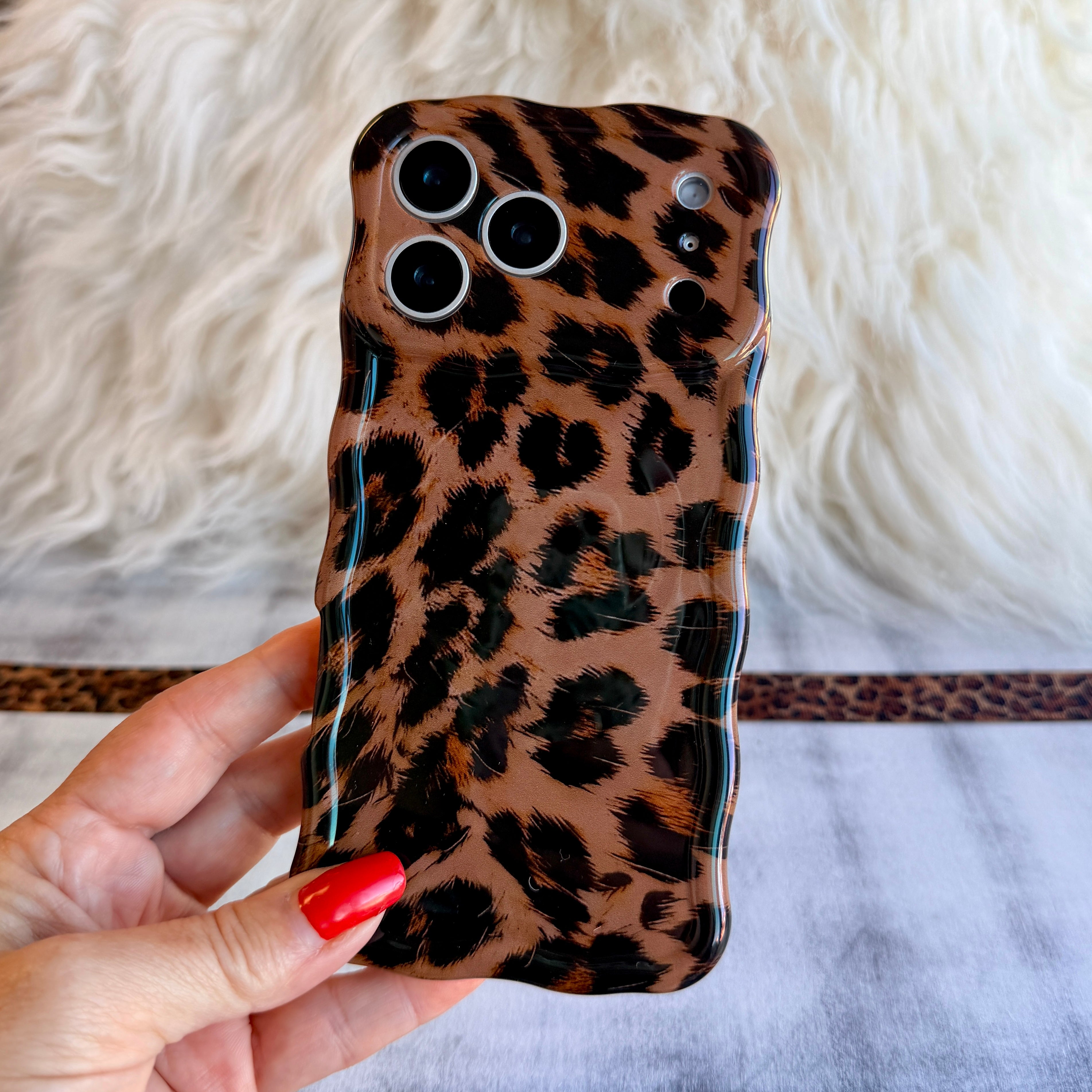 Rawr Mode MagSafe iPhone case with classic leopard print pattern by Fancy Bands