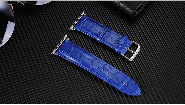Crocodile Leather Band For Apple Watch Multiple Colors Available - Fancy Bands