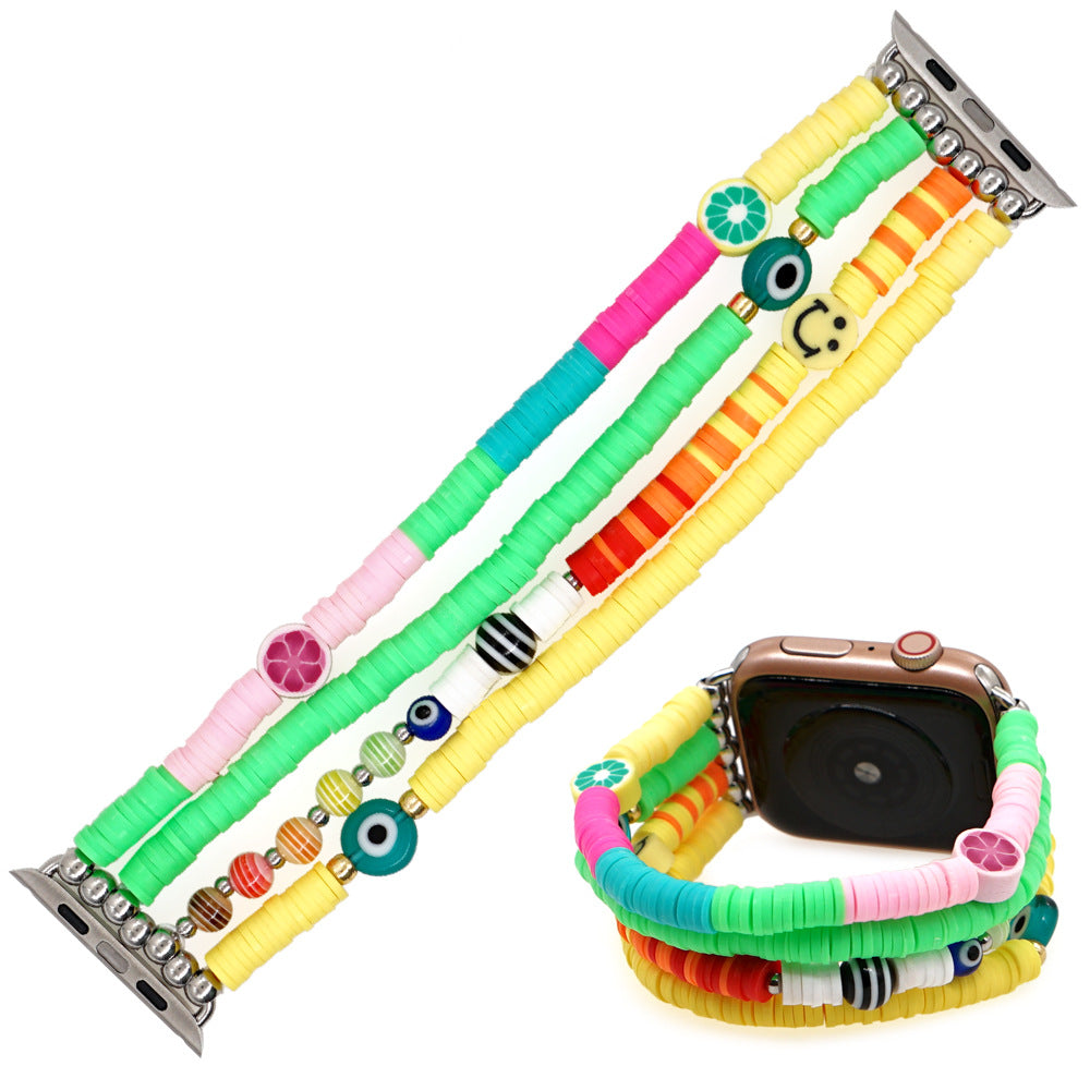 Pulsera Evil Eye Heishi para Apple Watch Múltiples estilos/colores disponibles