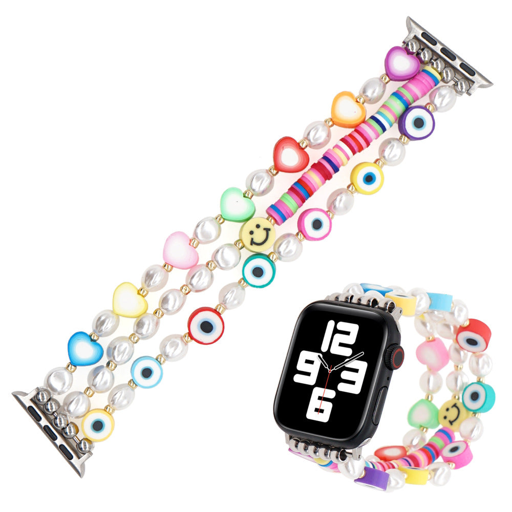 Pulsera Evil Eye Heishi para Apple Watch Múltiples estilos/colores disponibles