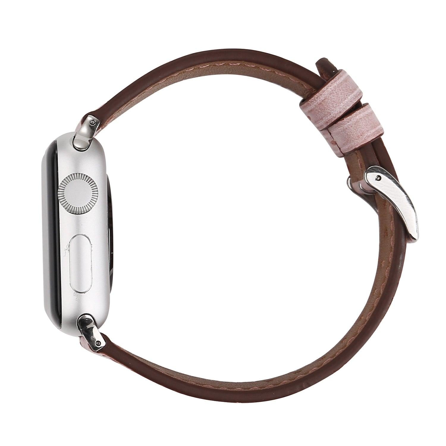 Cotton Candy Leather Soft Pink Band For Apple Watch - Fancy Bands