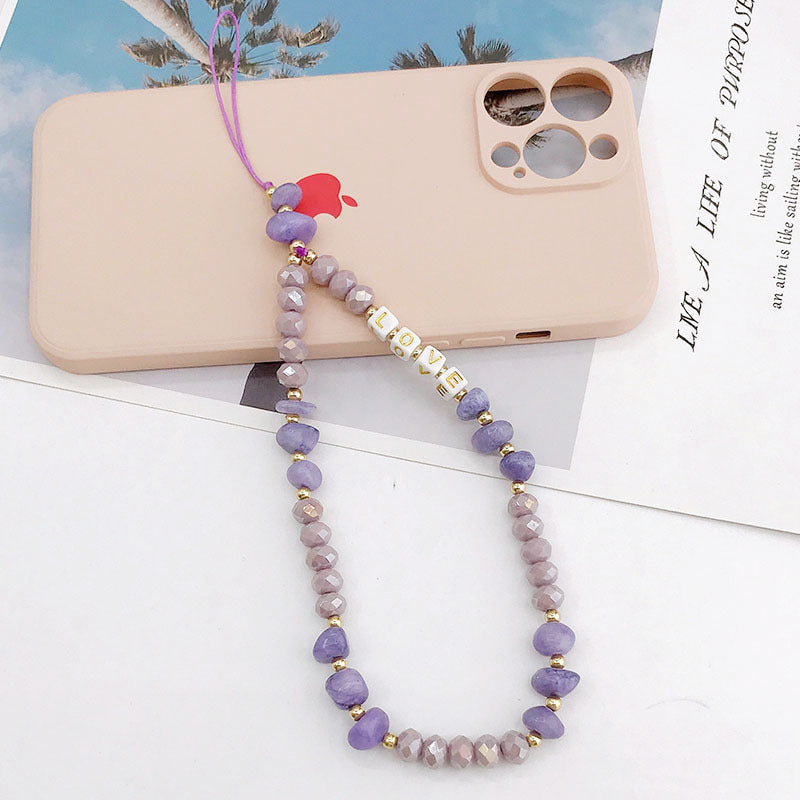 Crystal Love Fancy Phone Charm Multiple Colors Available
