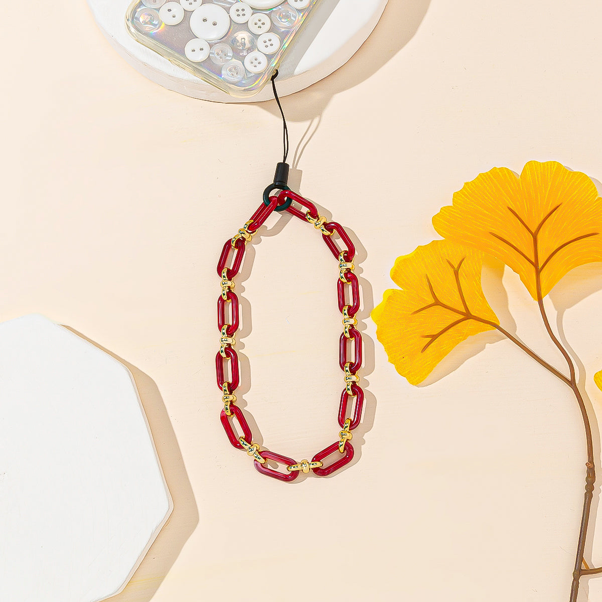 Chain-Links Fancy Phone Charm Multiple Colors Available