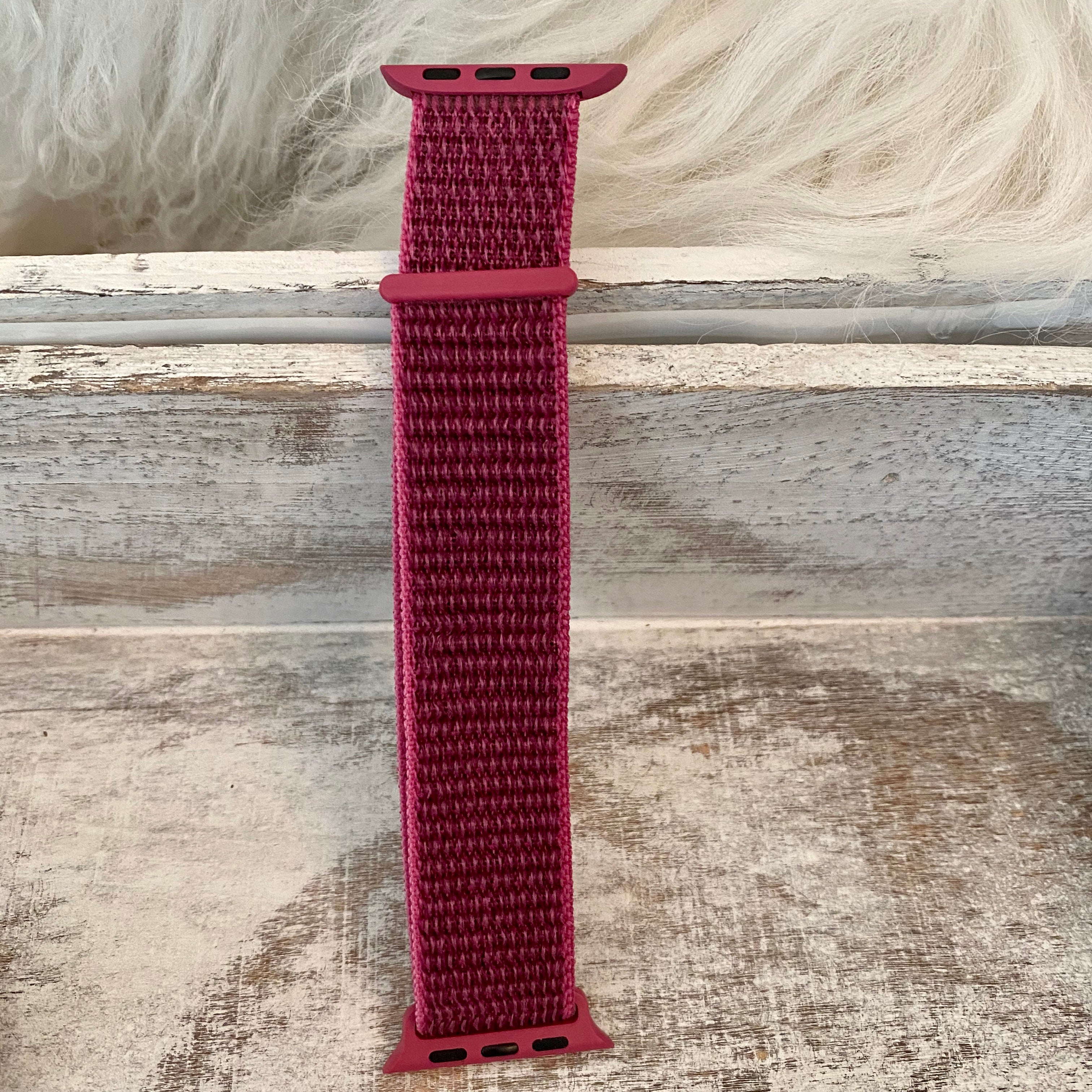 Nylon Fabric Loop Band For Apple Watch Multiple Colors Available