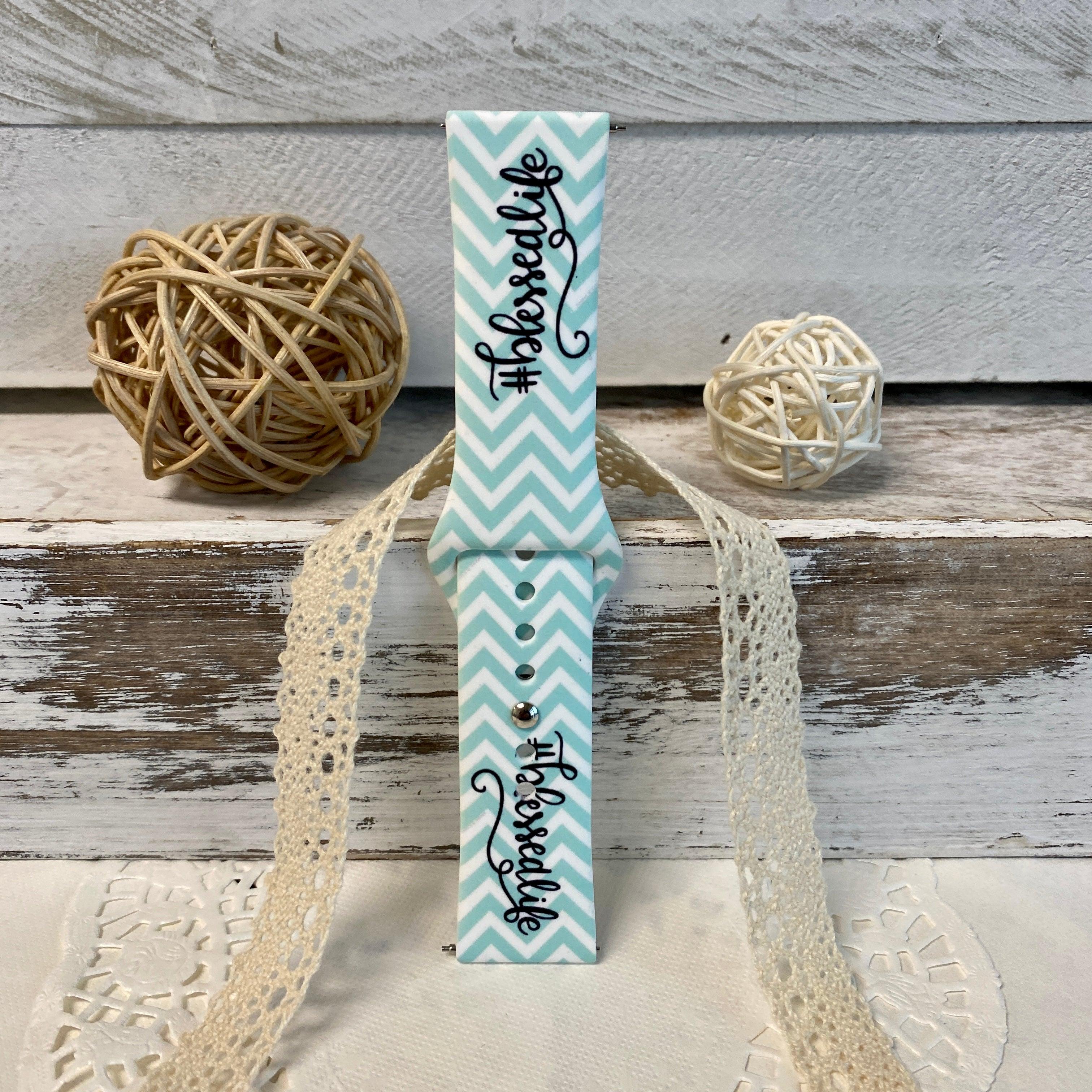 #Blessedlife Print Silicone Band For Fitbit Versa 1/2 - Fancy Bands