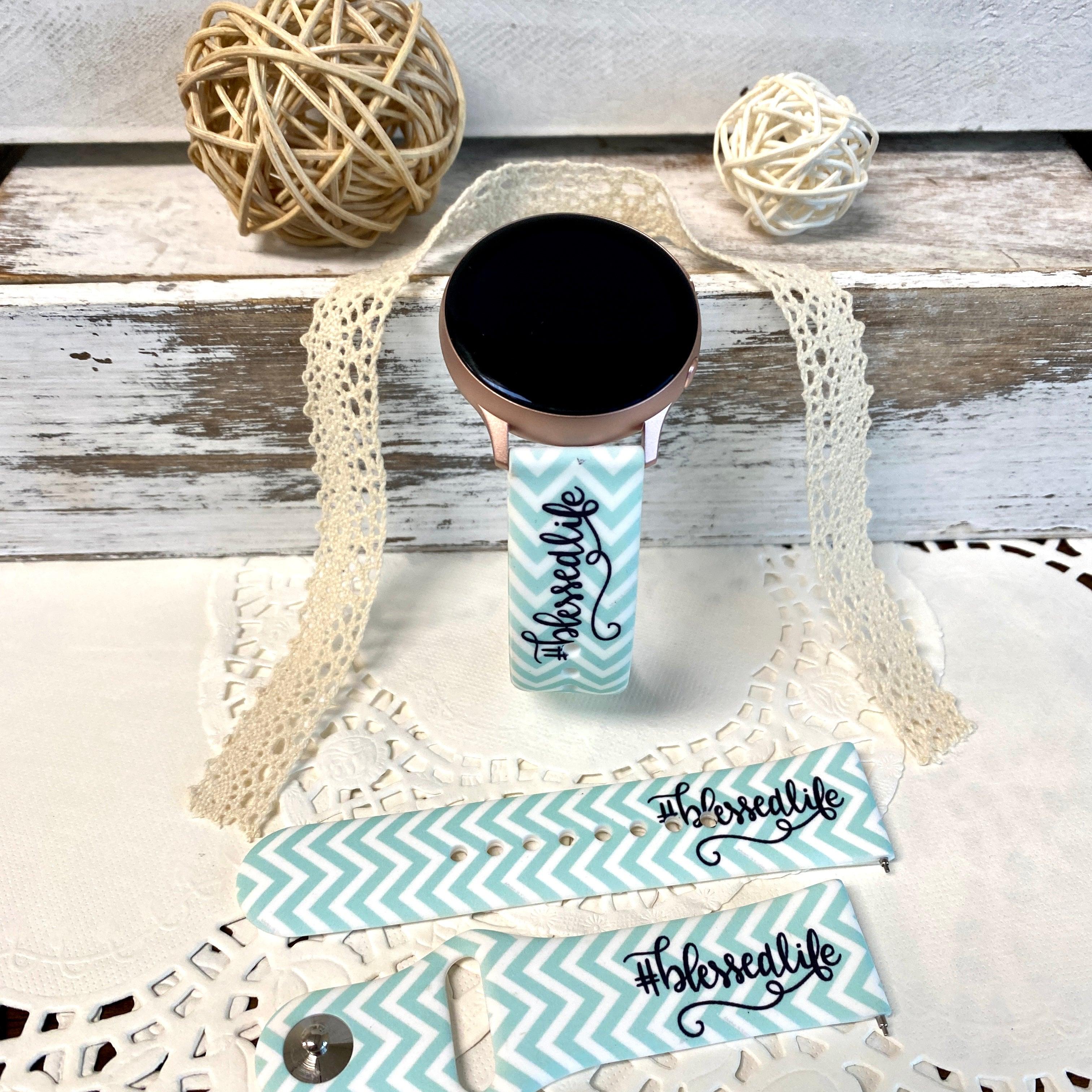 #BlessedLife Print Silicone Band For Samsung Watch - Fancy Bands