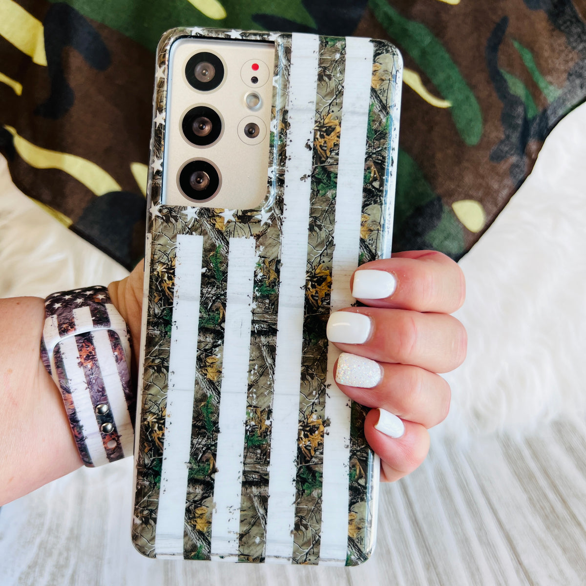 Rustic Camo Cell Phone Case For Samsung Galaxy Fancy Bands