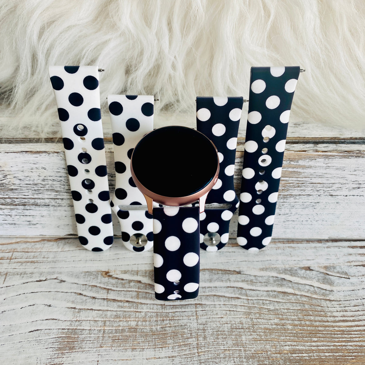 Swatch Black and White Polka Dot Silicone Watch 8b78a94b-a211-4e50-835e-  main image 3