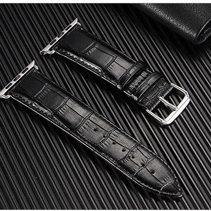 Crocodile Leather Band For Apple Watch Multiple Colors Available - Fancy Bands