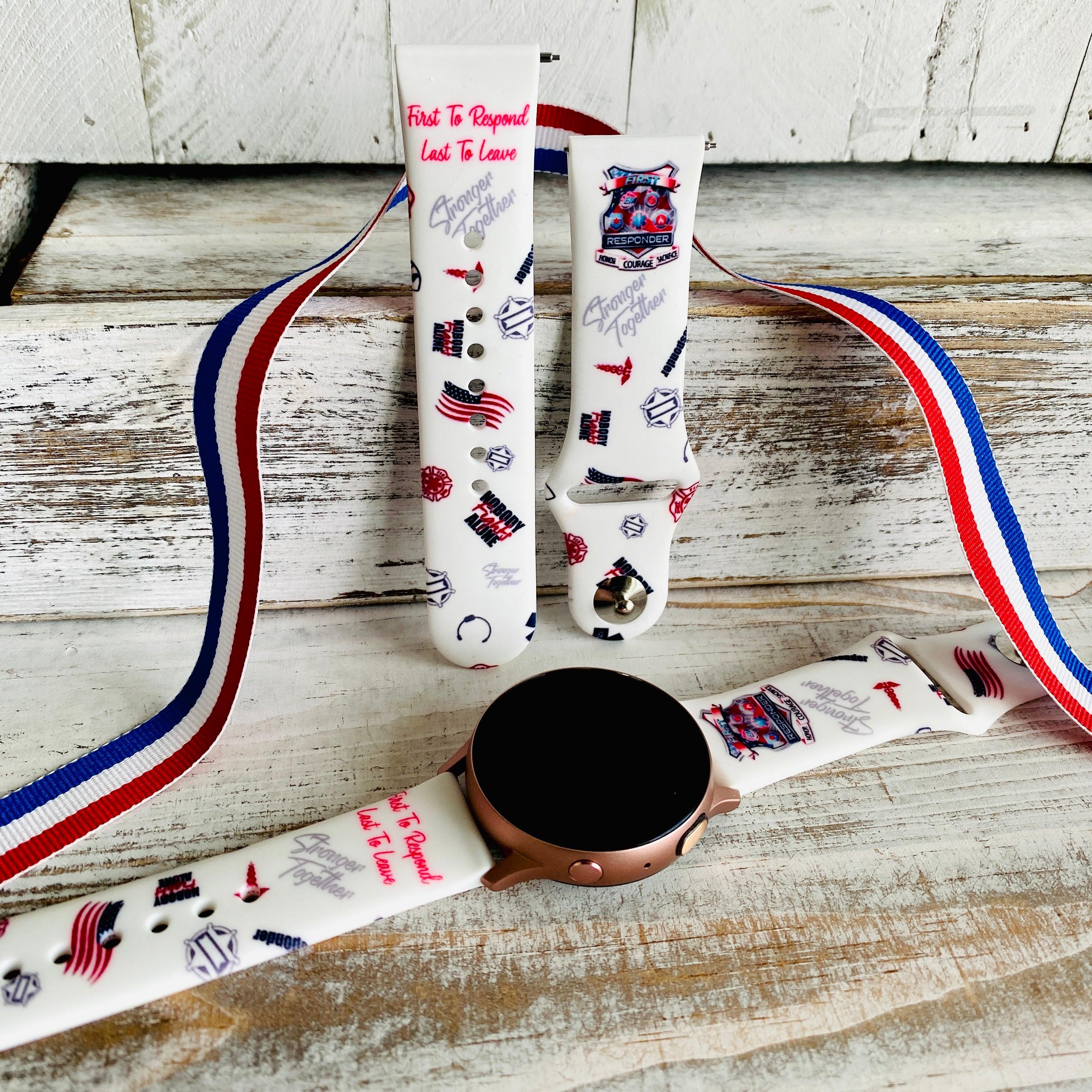 Fancy First Responder Print Silicone Band For Samsung Watch - Fancy Bands