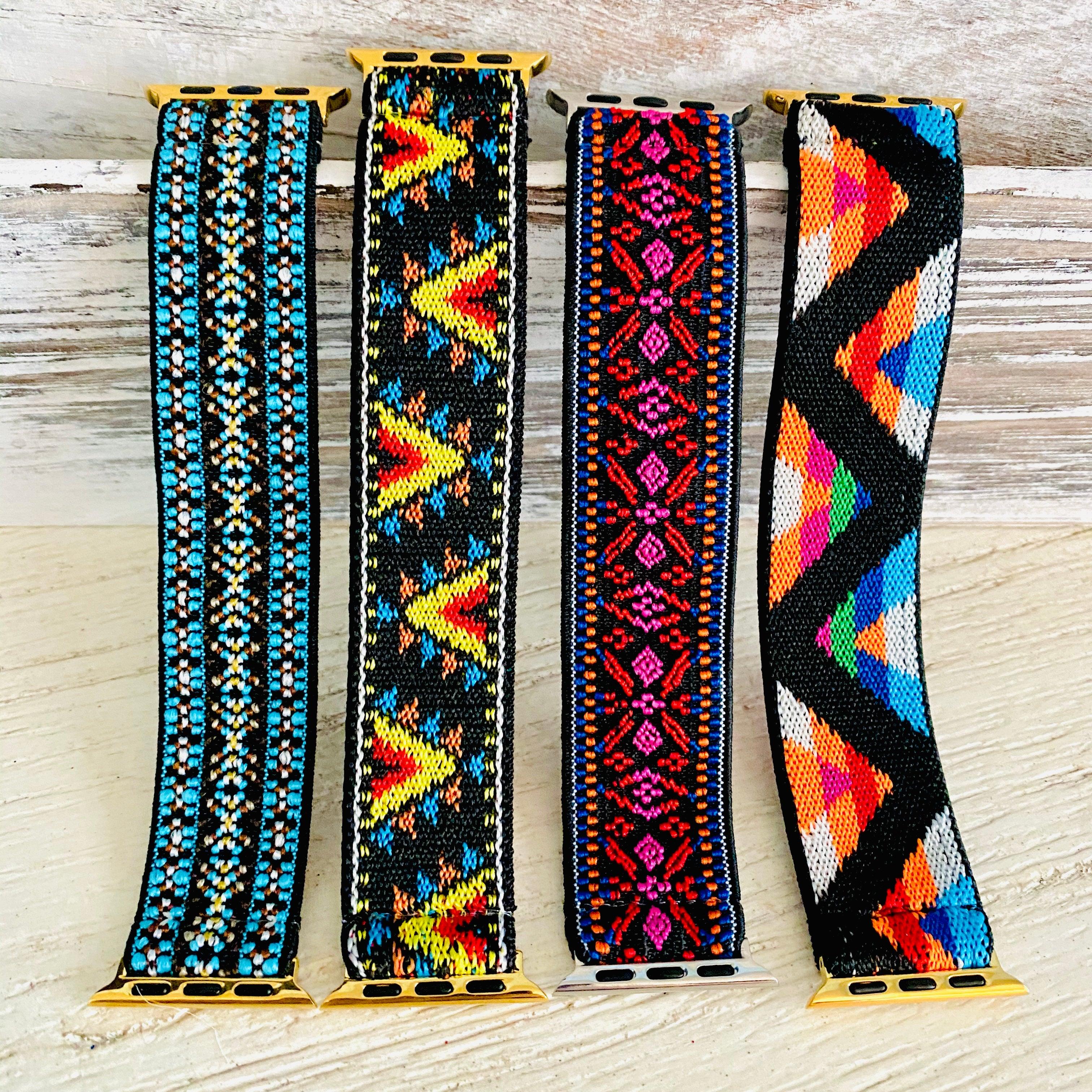 Boho Stretchable Elastic Band For Apple Watch Multiple Colors Available - Fancy Bands