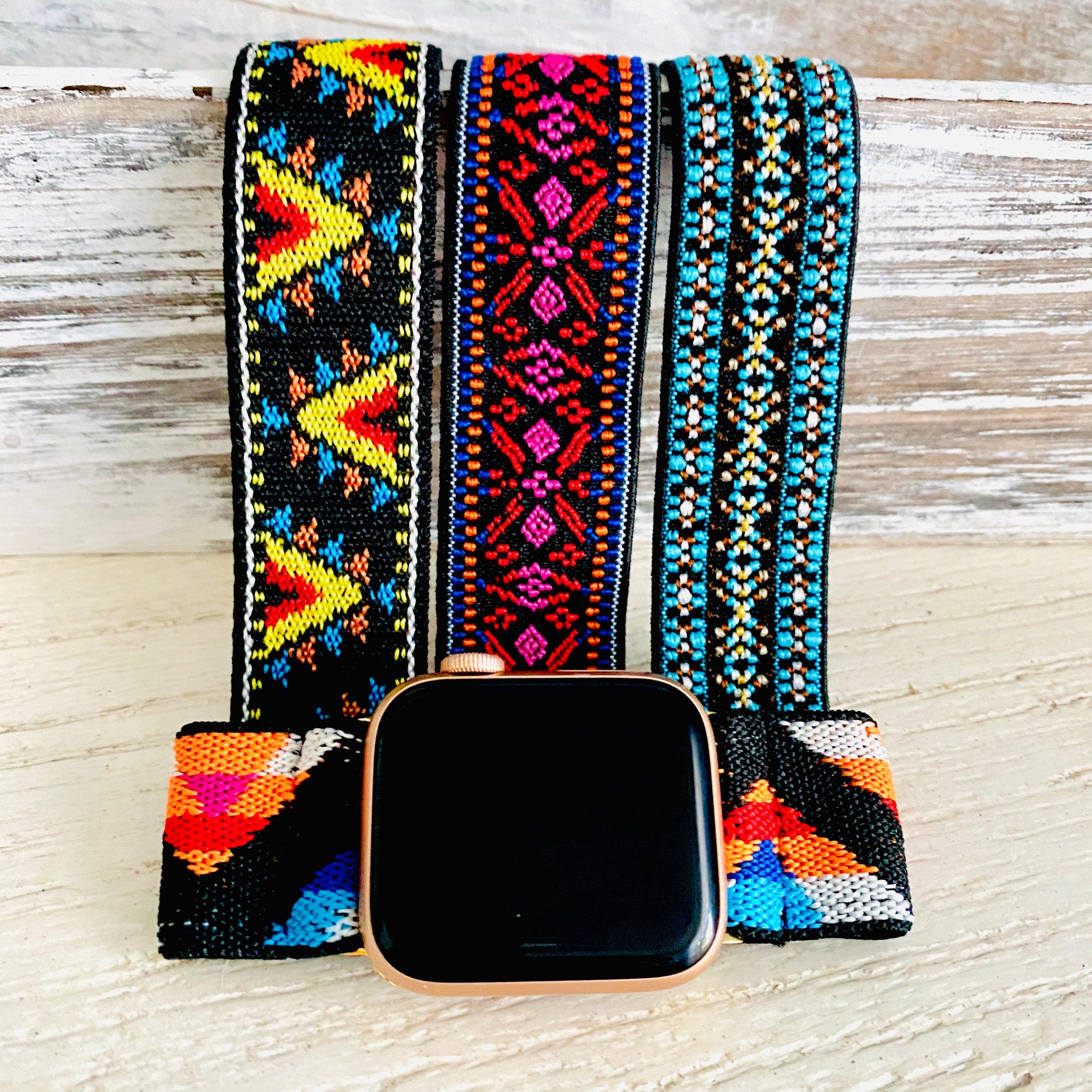 Boho Stretchable Elastic Band For Apple Watch Multiple Colors Available - Fancy Bands