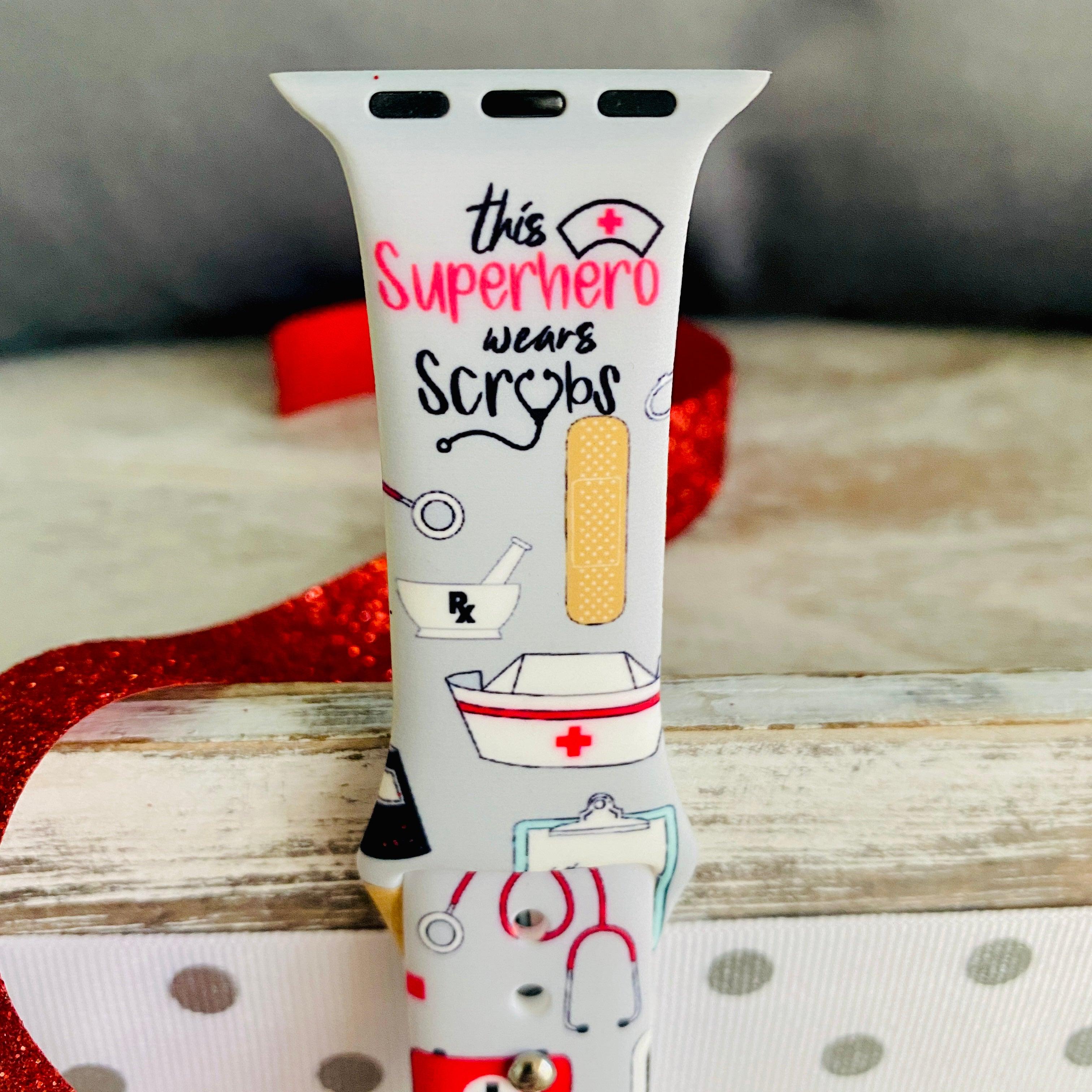 Fancy Scrubs Print Silicone Band For Apple Watch - Fancy Bands
