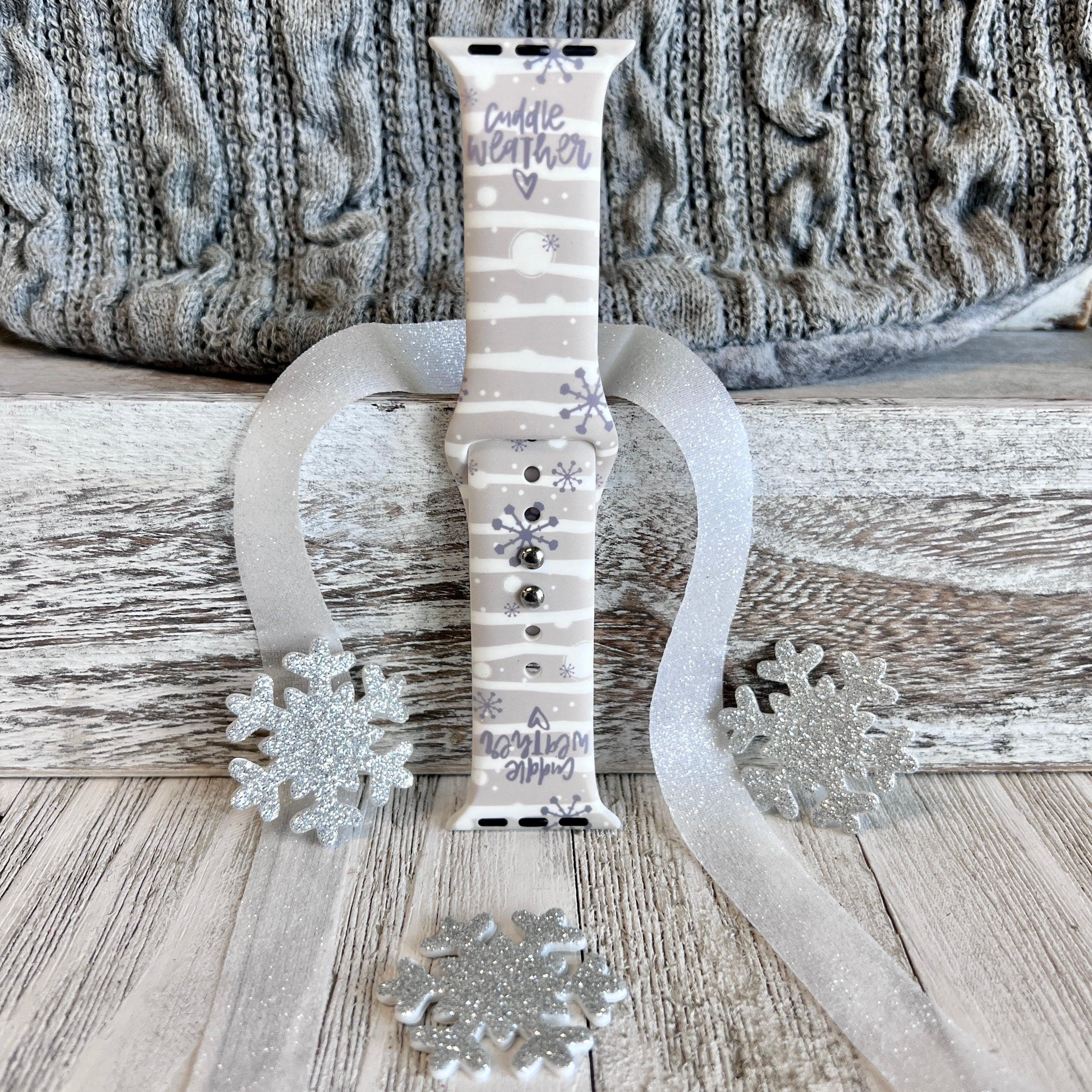 Cuddle Weather Print Silicone Band For Apple Watch - Fancy Bands