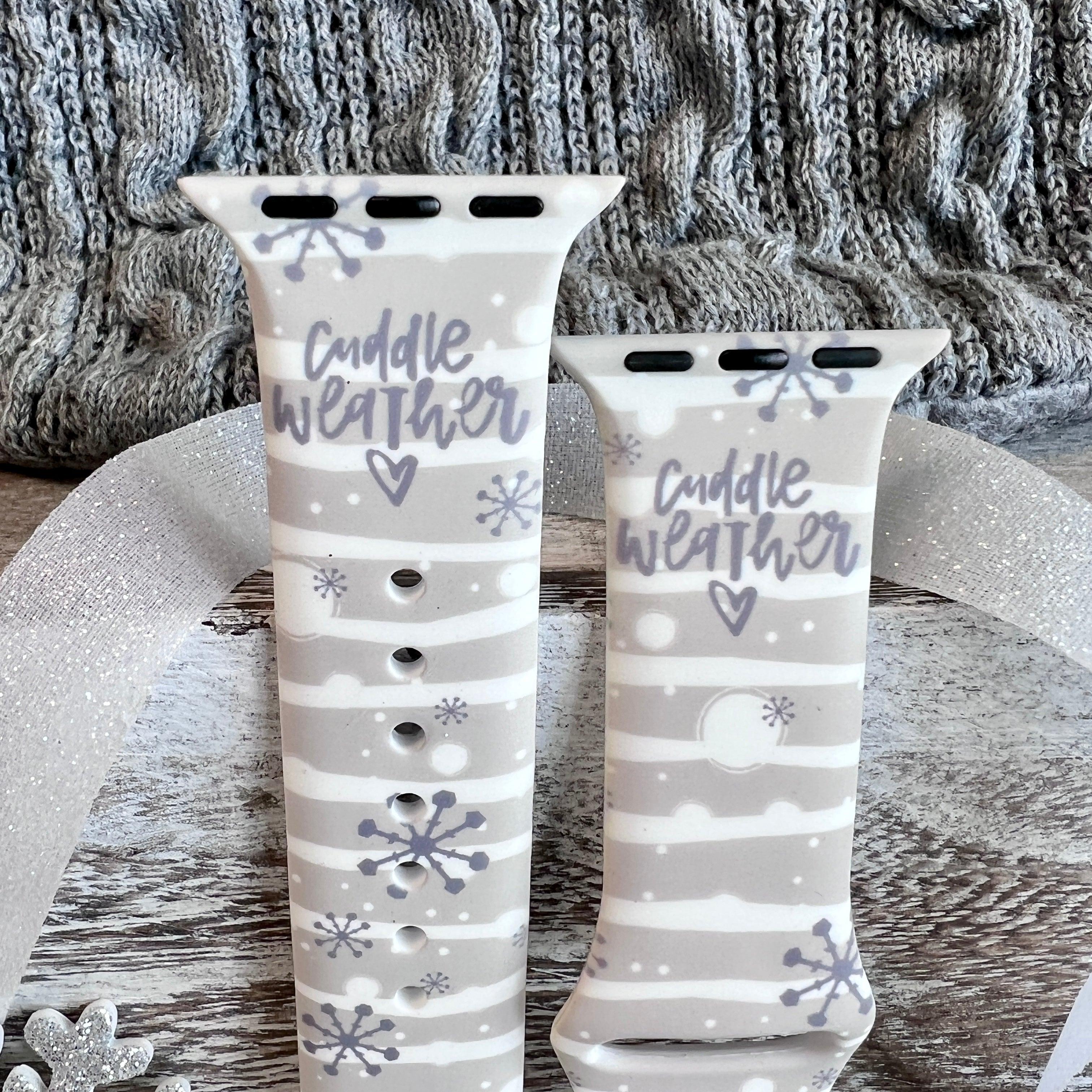 Cuddle Weather Print Silicone Band For Apple Watch - Fancy Bands