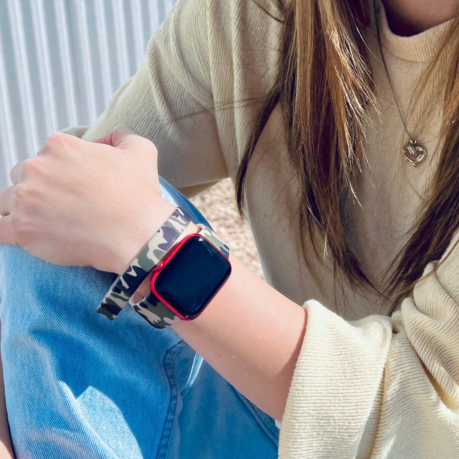 Camouflage Silicone Bracelet Stack - Fancy Bands