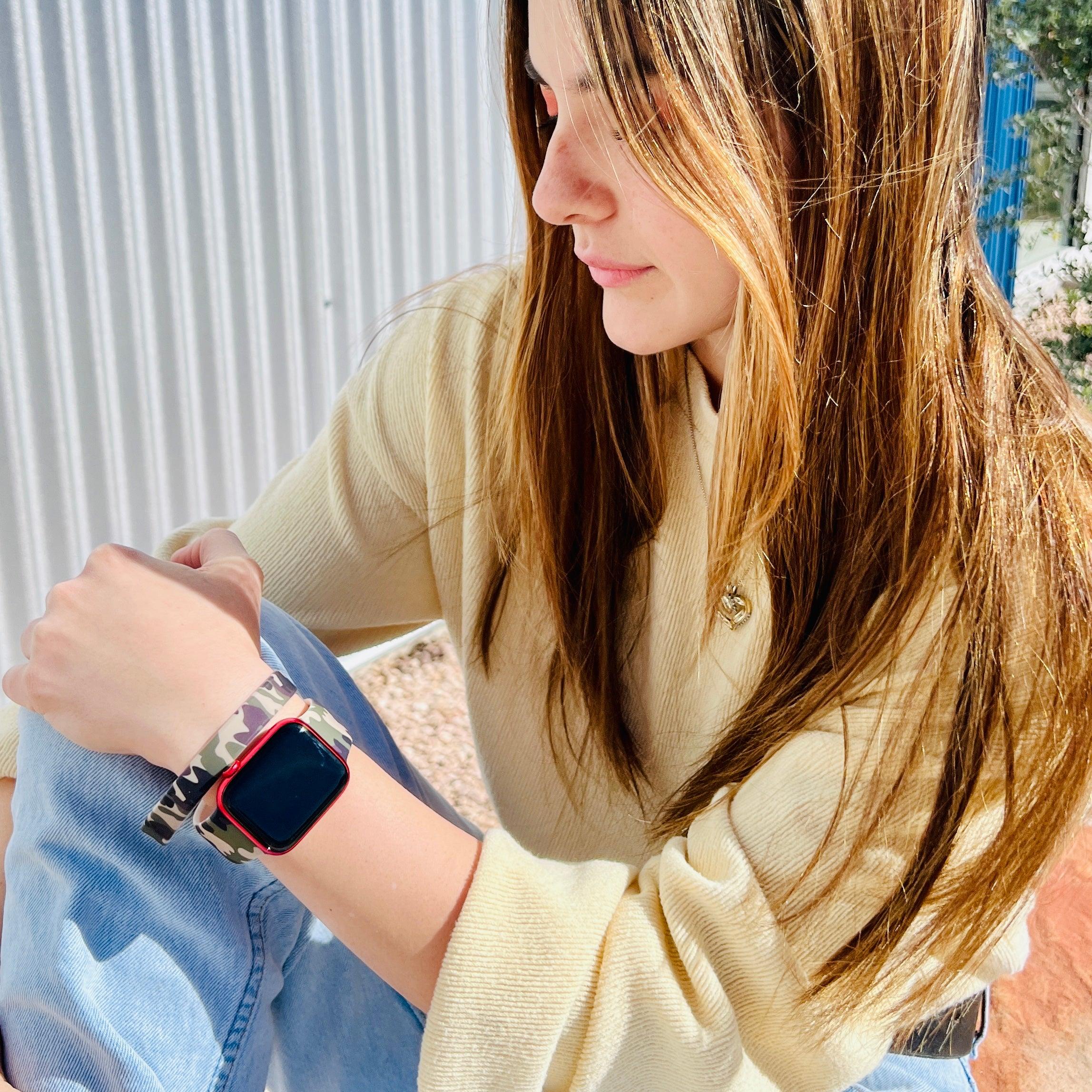 Camouflage Silicone Bracelet Stack - Fancy Bands