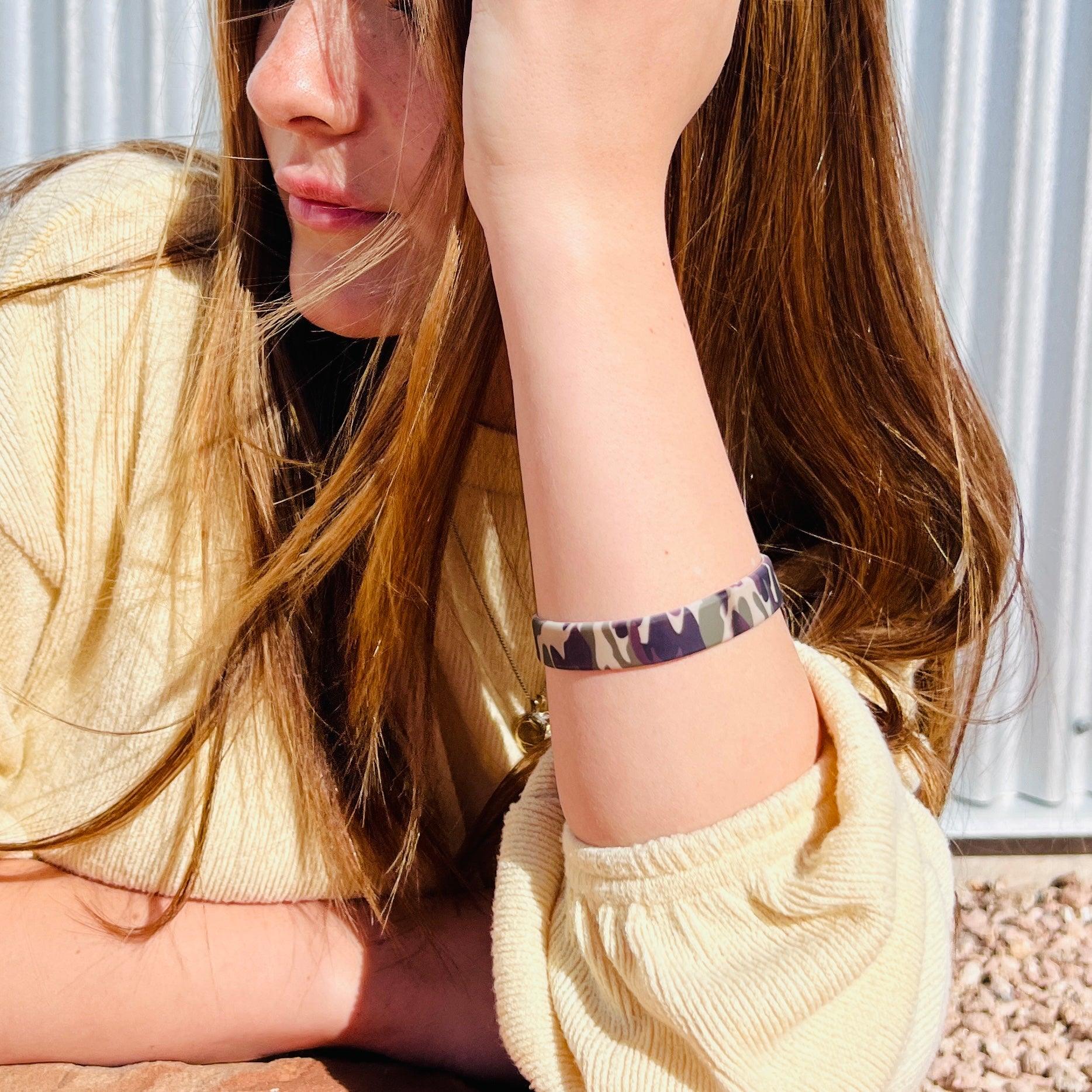 Camouflage Silicone Bracelet Stack - Fancy Bands