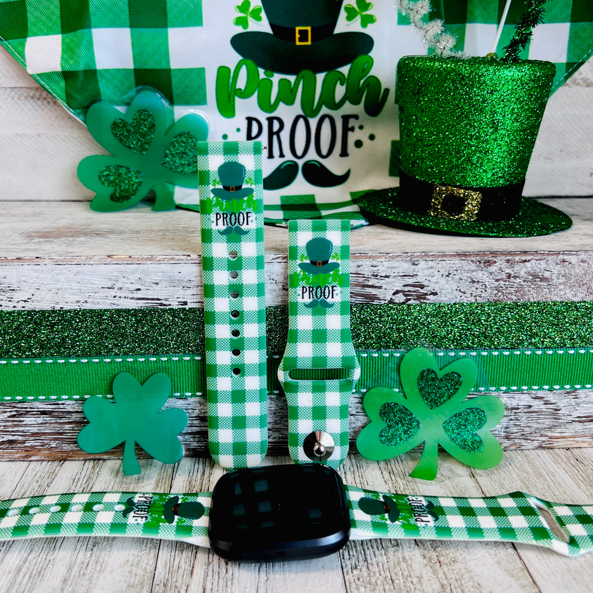 Pinch Proof Print Silicone Band For Fitbit Versa 1/2 Fancy Bands