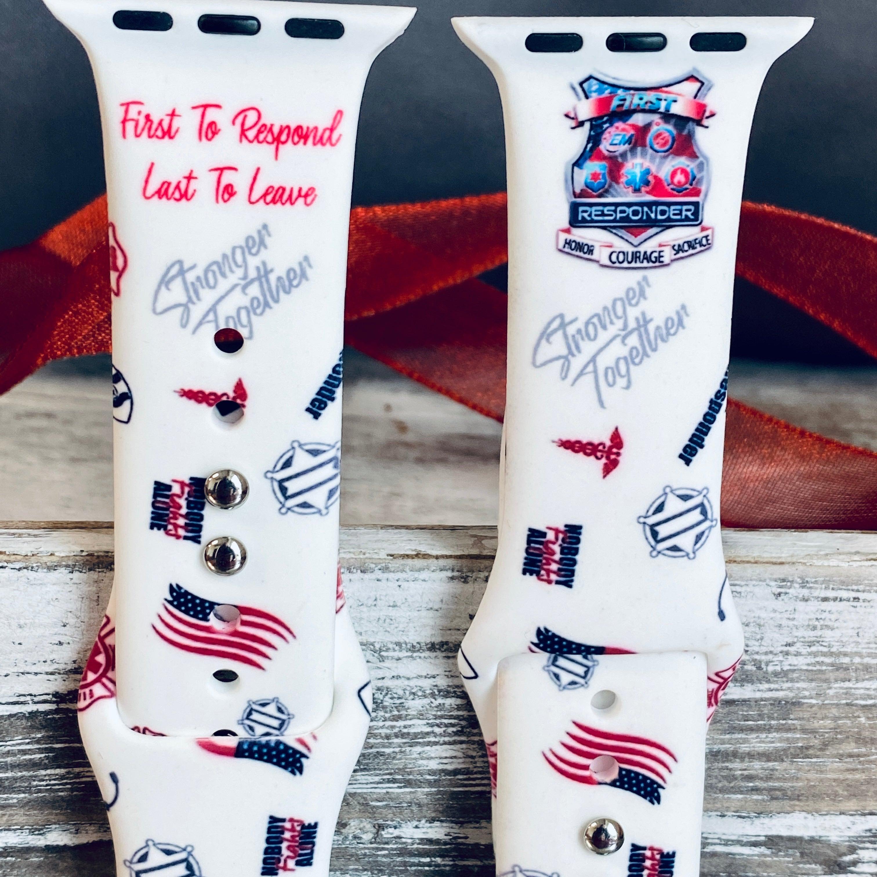 Fancy First Responder Print Silicone Band For Apple Watch - Fancy Bands