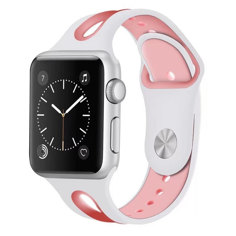 Breathable Sport Silicone Band For Apple Watch Multiple Colors Available - Fancy Bands