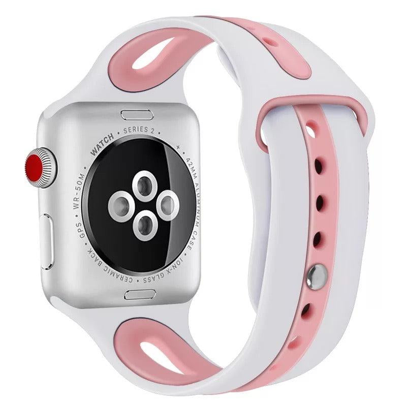 Breathable Sport Silicone Band For Apple Watch Multiple Colors Available - Fancy Bands
