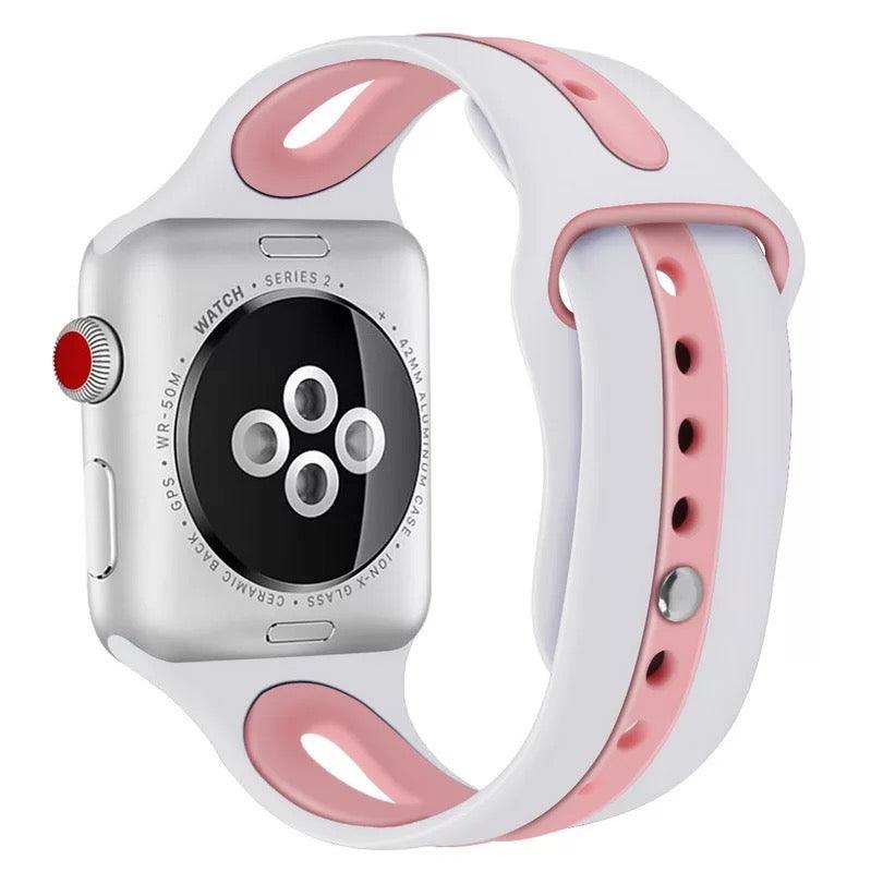 Breathable Sport Silicone Band For Apple Watch Multiple Colors Available - Fancy Bands