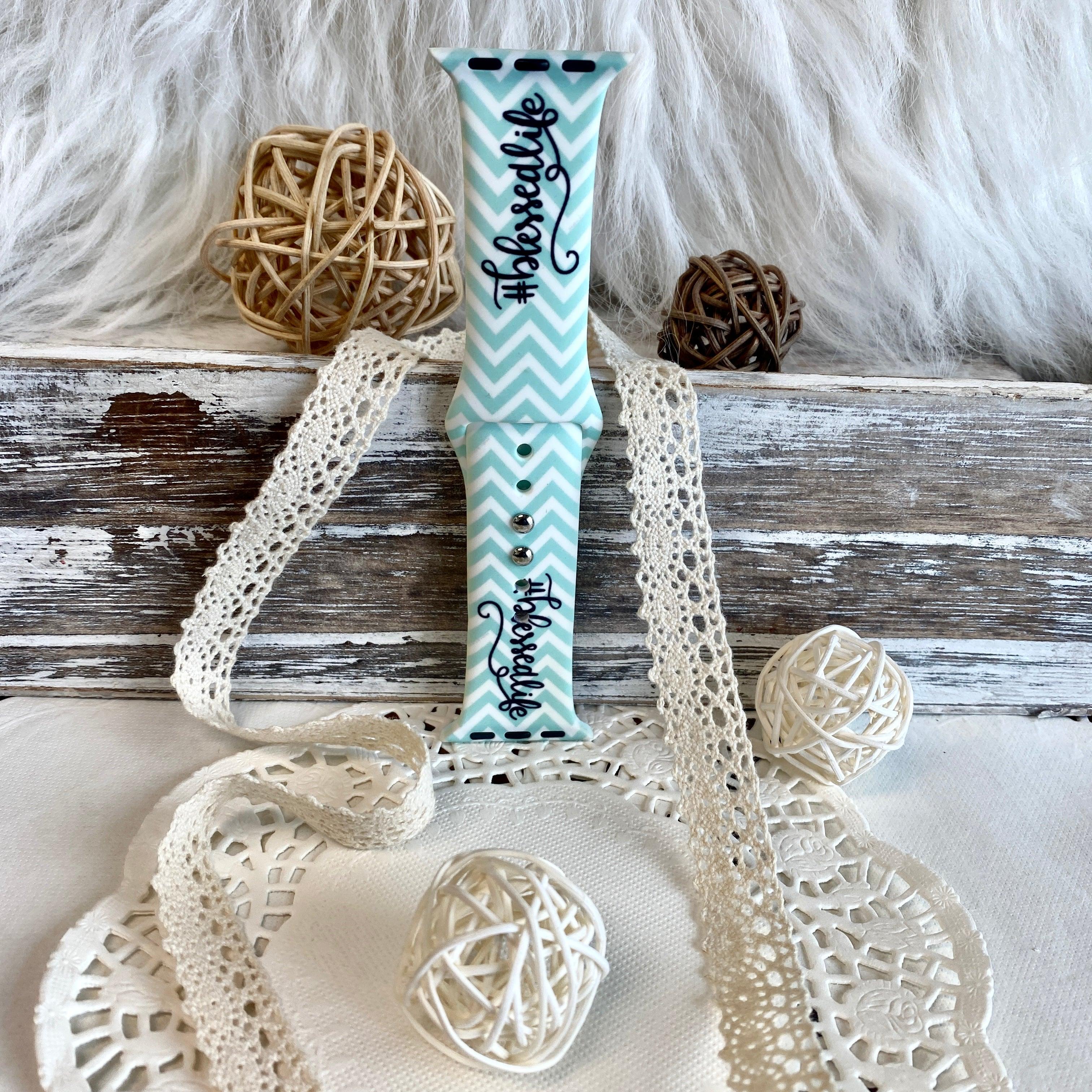 #BlessedLife Print Silicone Band For Apple Watch - Fancy Bands