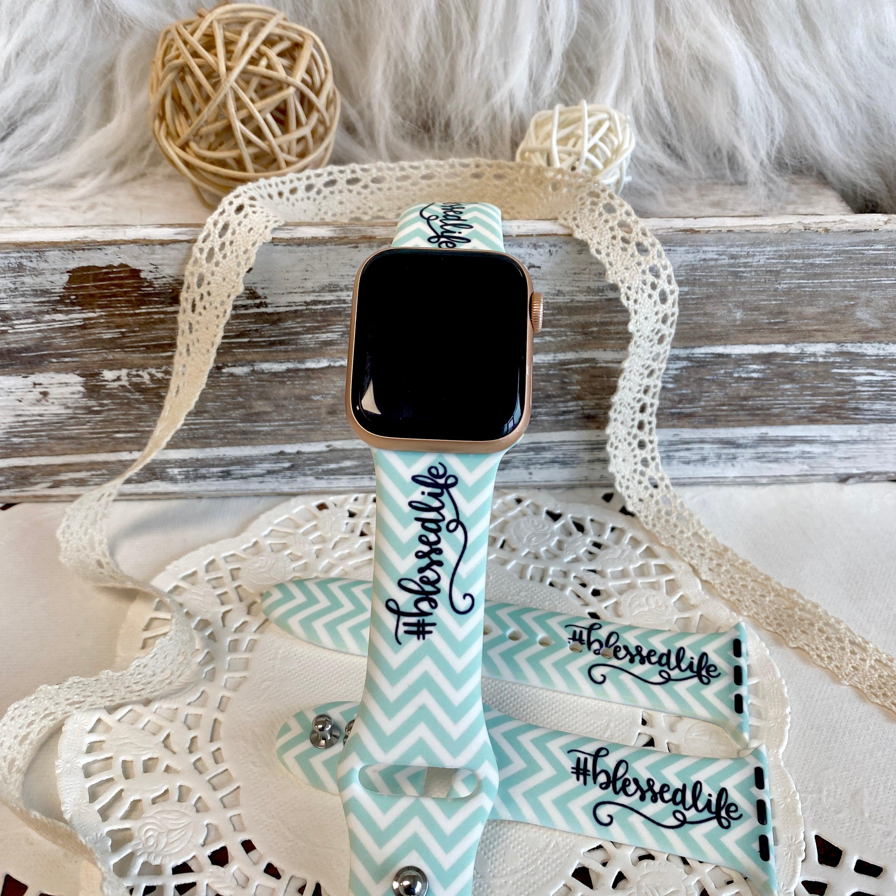 #BlessedLife Print Silicone Band For Apple Watch - Fancy Bands