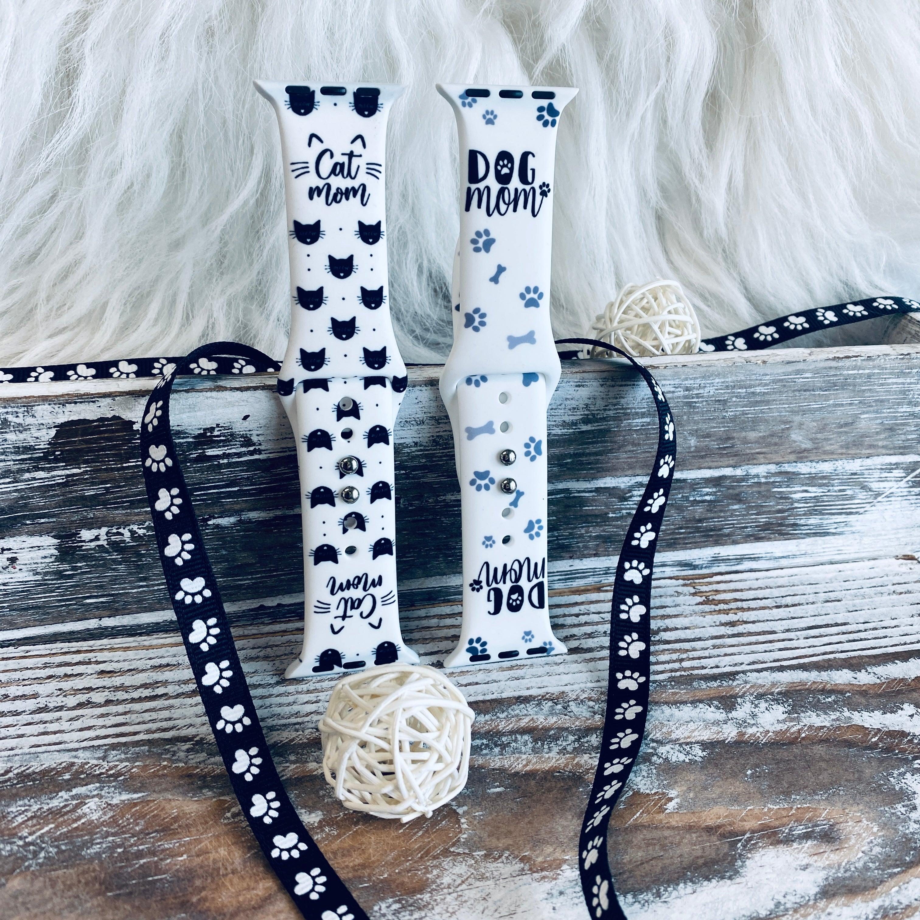 Dog Mom Print Silicone Band For Apple Watch - Fancy Bands