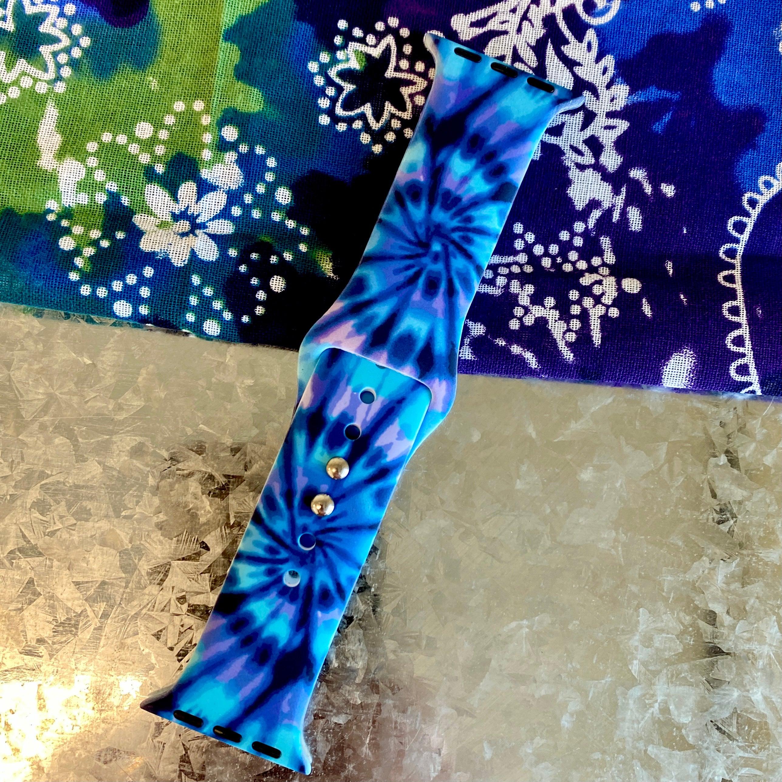 Dreamy Tie Dye Print Silicone Band For Apple Watch - Fancy Bands