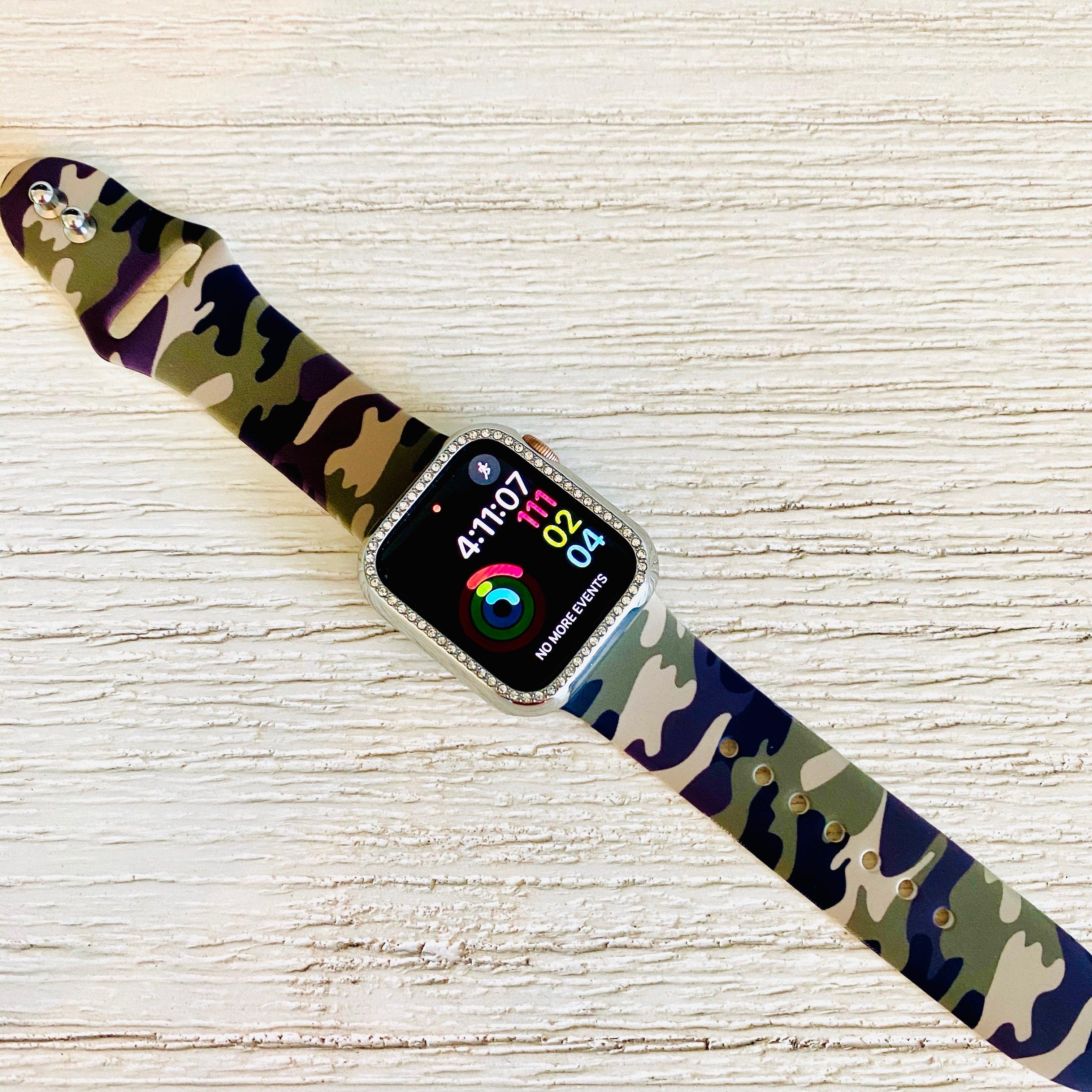 Camouflage Print Silicone Band For Apple Watch - Fancy Bands