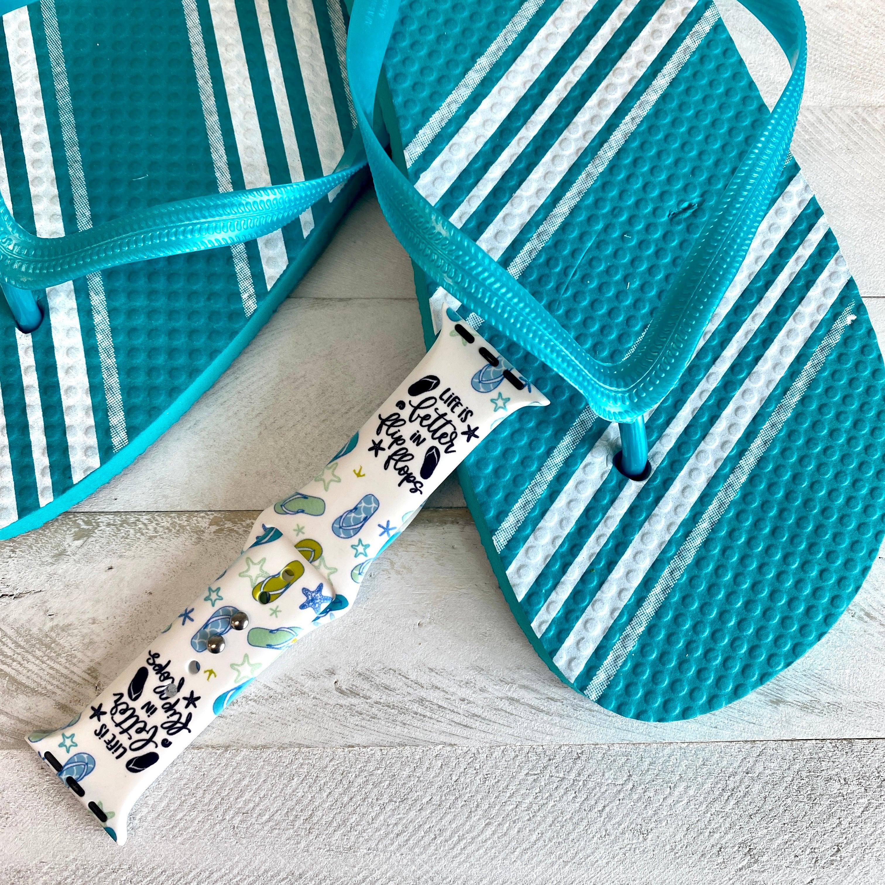 Fancy Flip Flops Print Silicone Band For Apple Watch - Fancy Bands