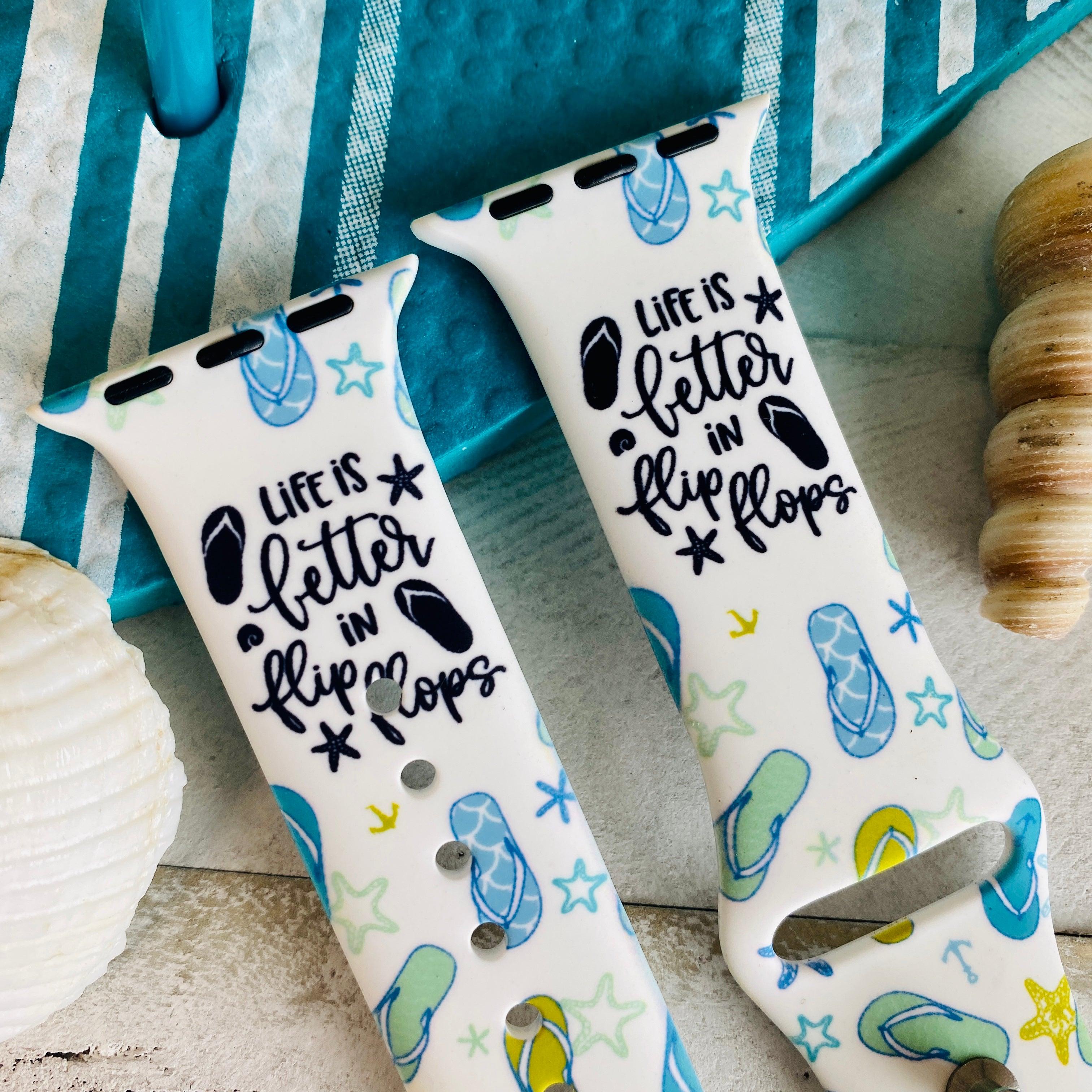 Fancy Flip Flops Print Silicone Band For Apple Watch - Fancy Bands