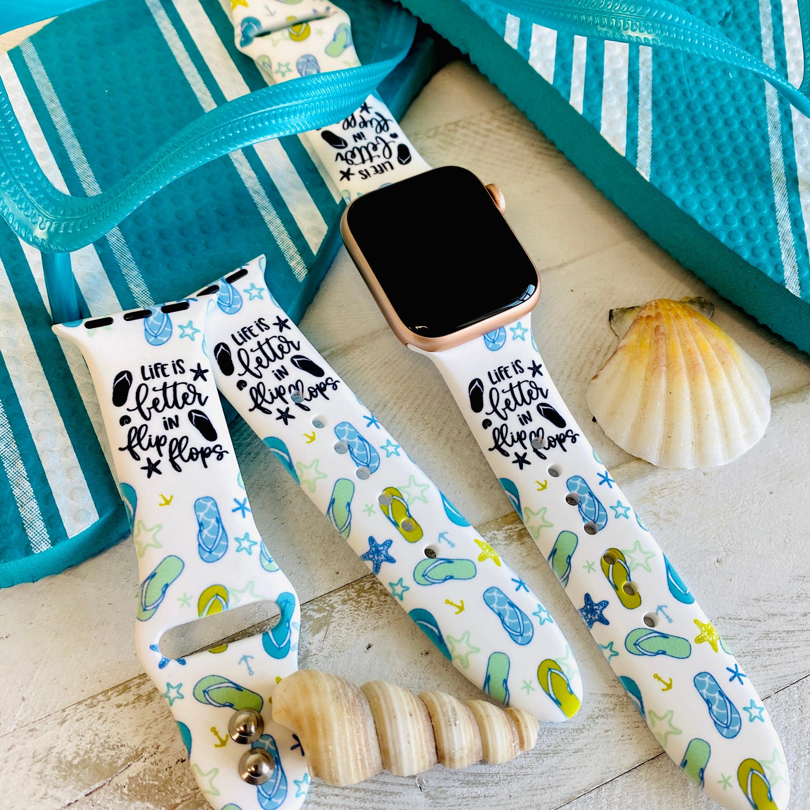 Fancy Flip Flops Print Silicone Band For Apple Watch - Fancy Bands