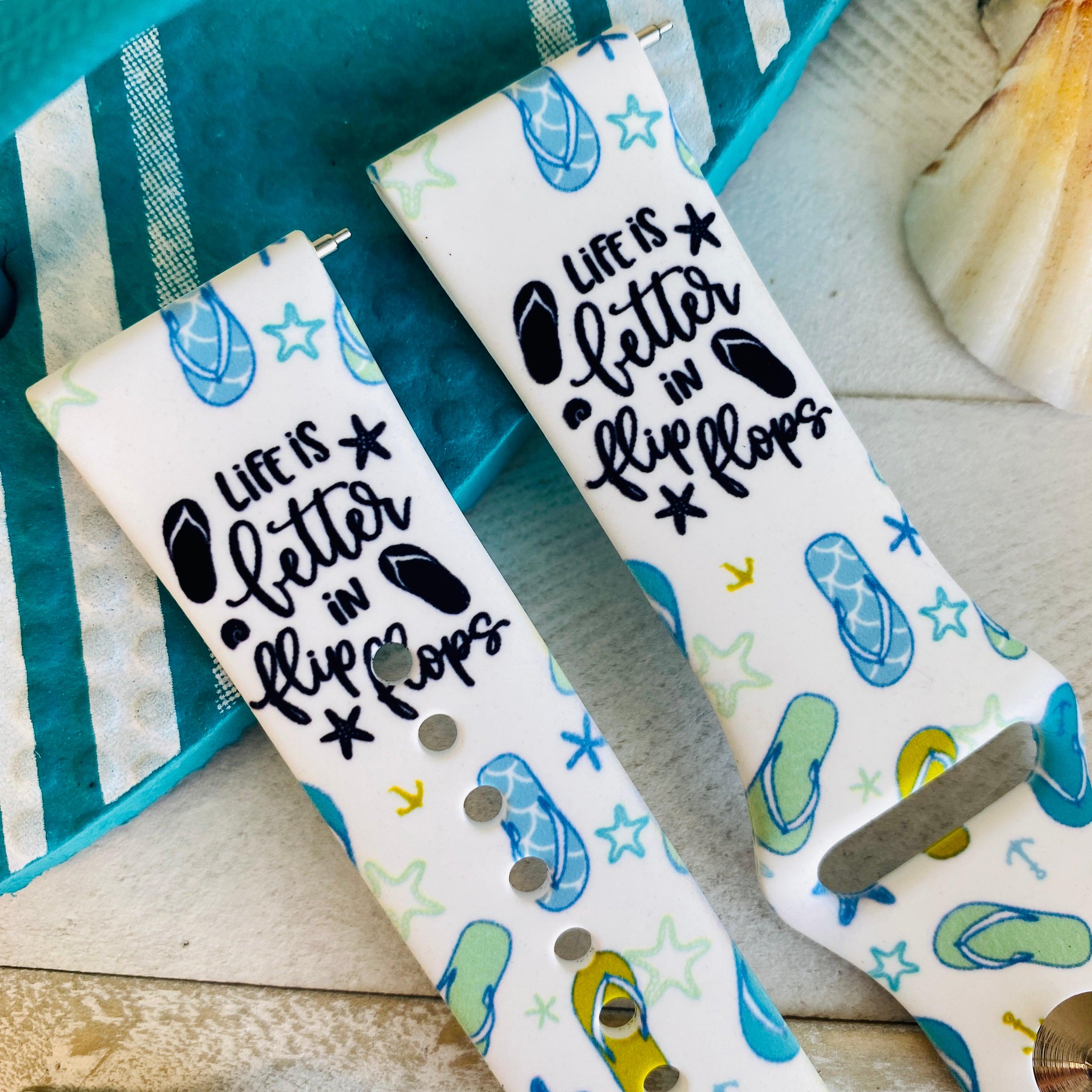 Fancy Flip Flops Print Silicone Band For Samsung Watch - Fancy Bands