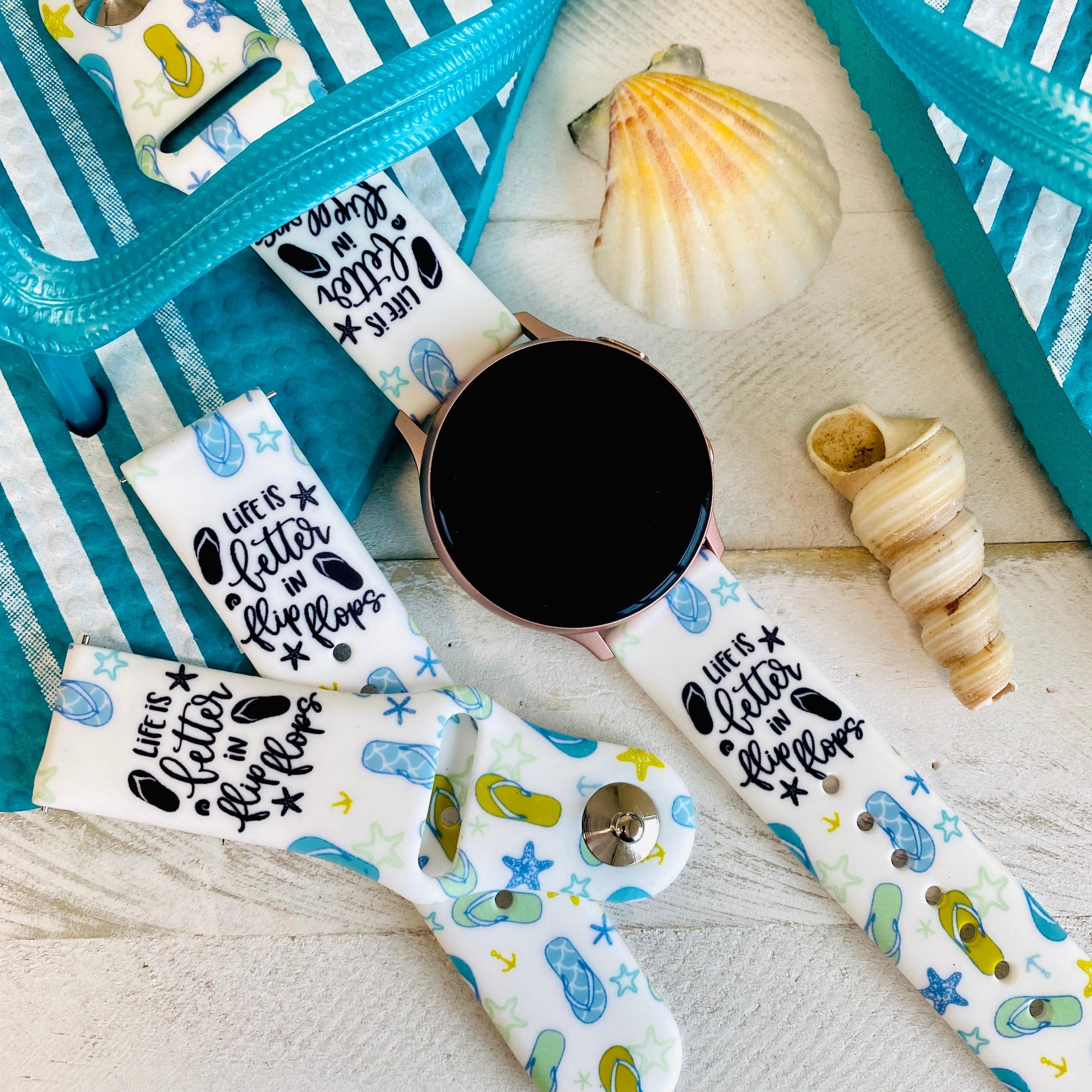 Fancy Flip Flops Print Silicone Band For Samsung Watch - Fancy Bands