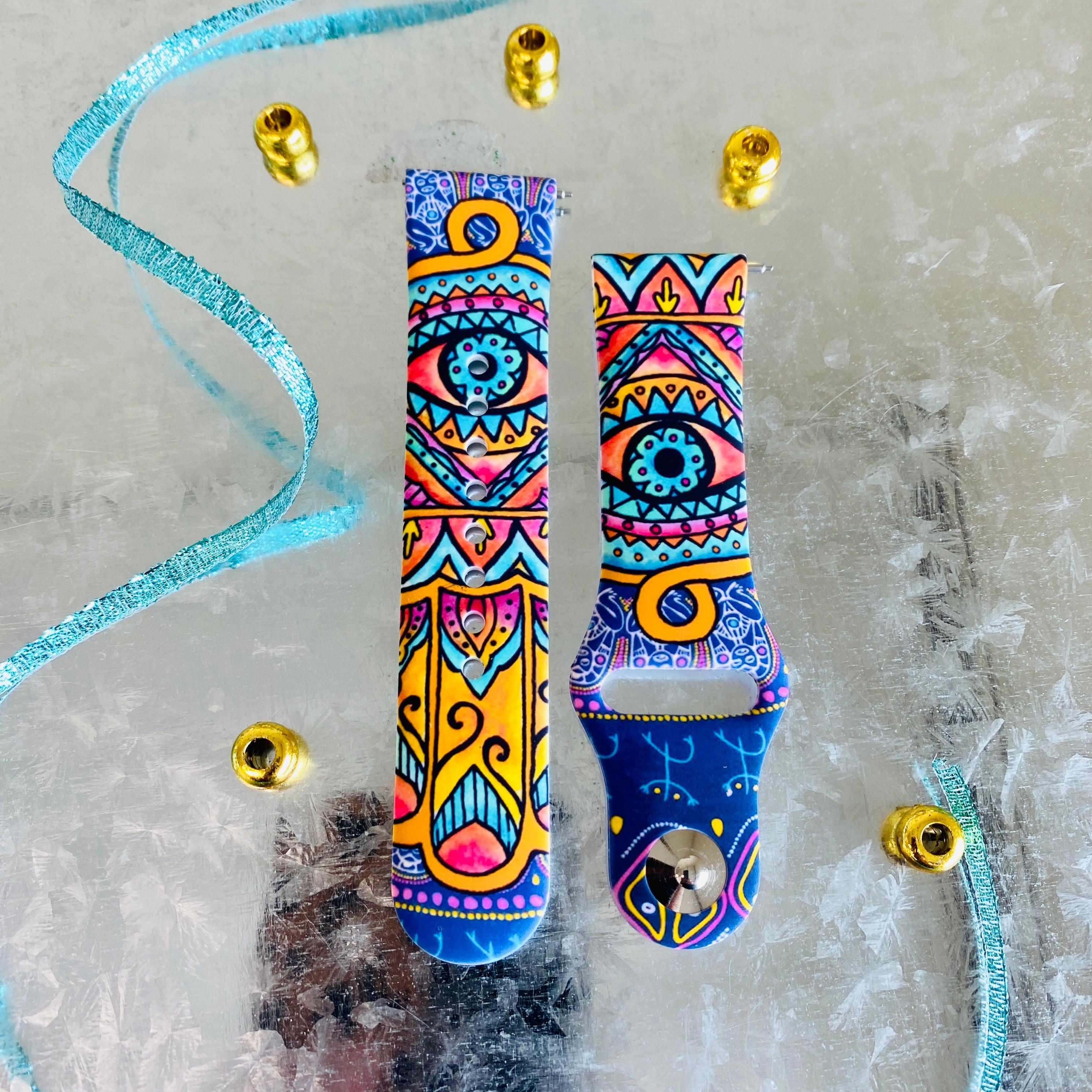 Evil Eye Print Silicone Band For Samsung Watch - Fancy Bands