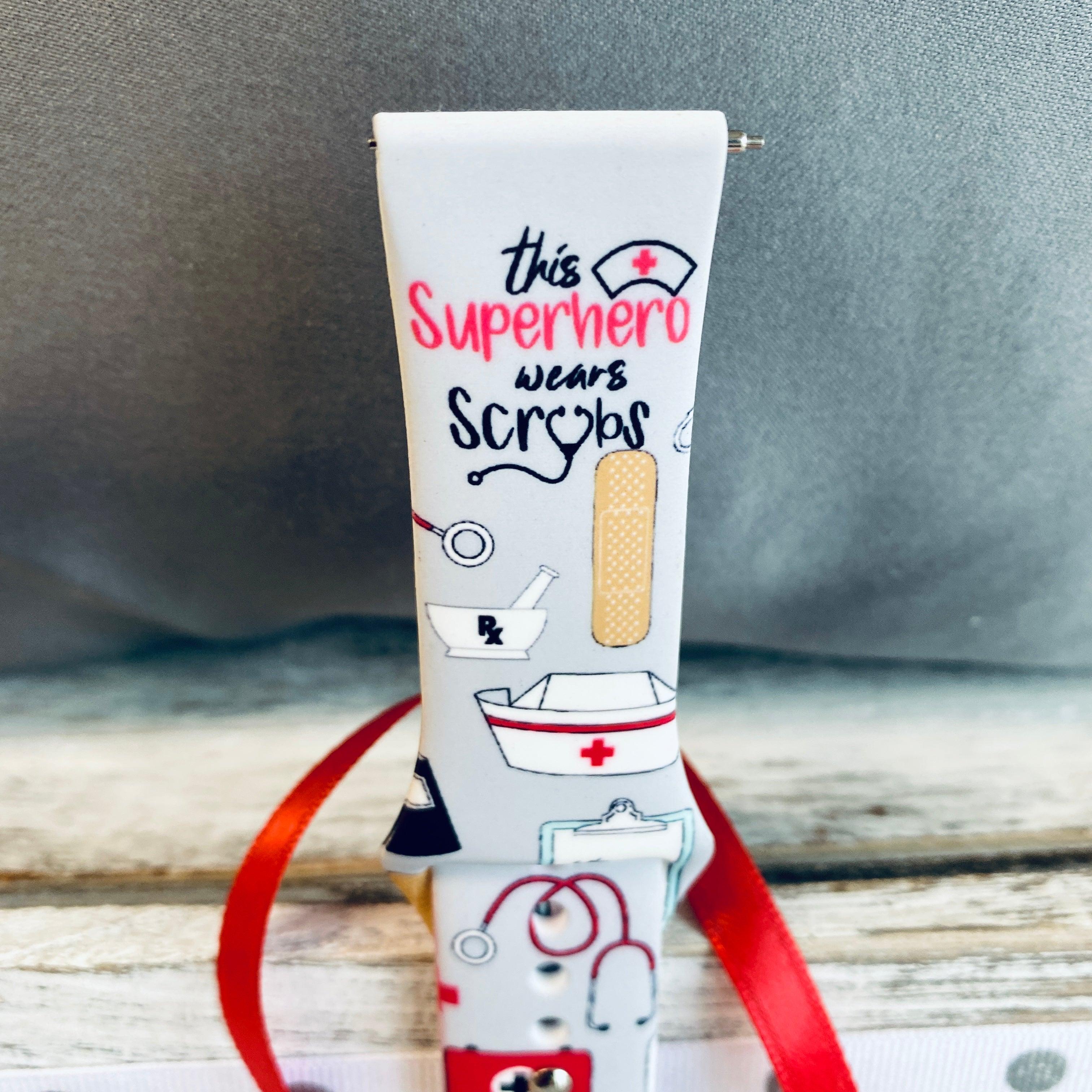 Fancy Scrubs Print Silicone Band For Fitbit Versa 1/2 - Fancy Bands