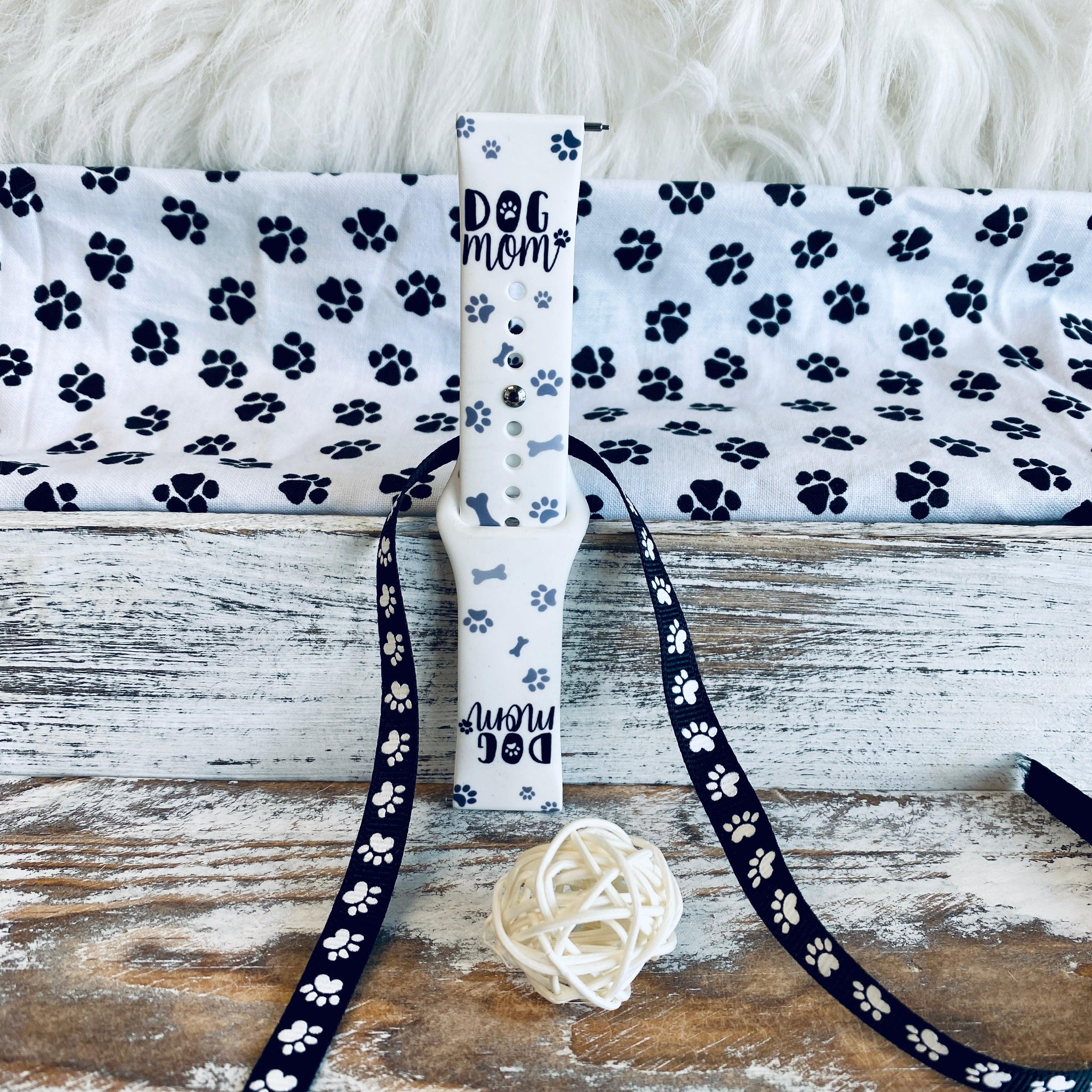 Dog Mom Print Silicone Band For Fitbit Versa 1/2 - Fancy Bands