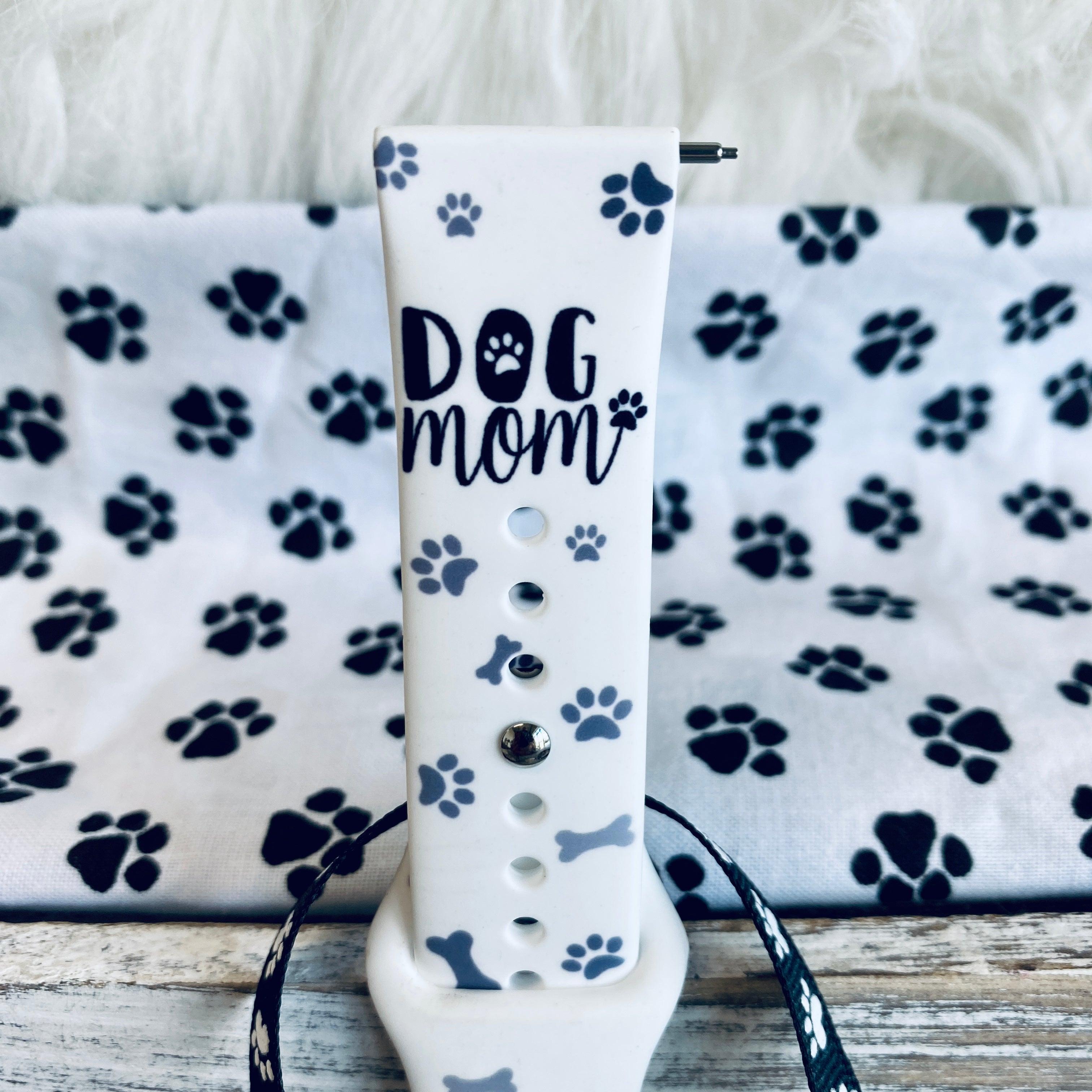 Dog Mom Print Silicone Band For Fitbit Versa 1/2 - Fancy Bands