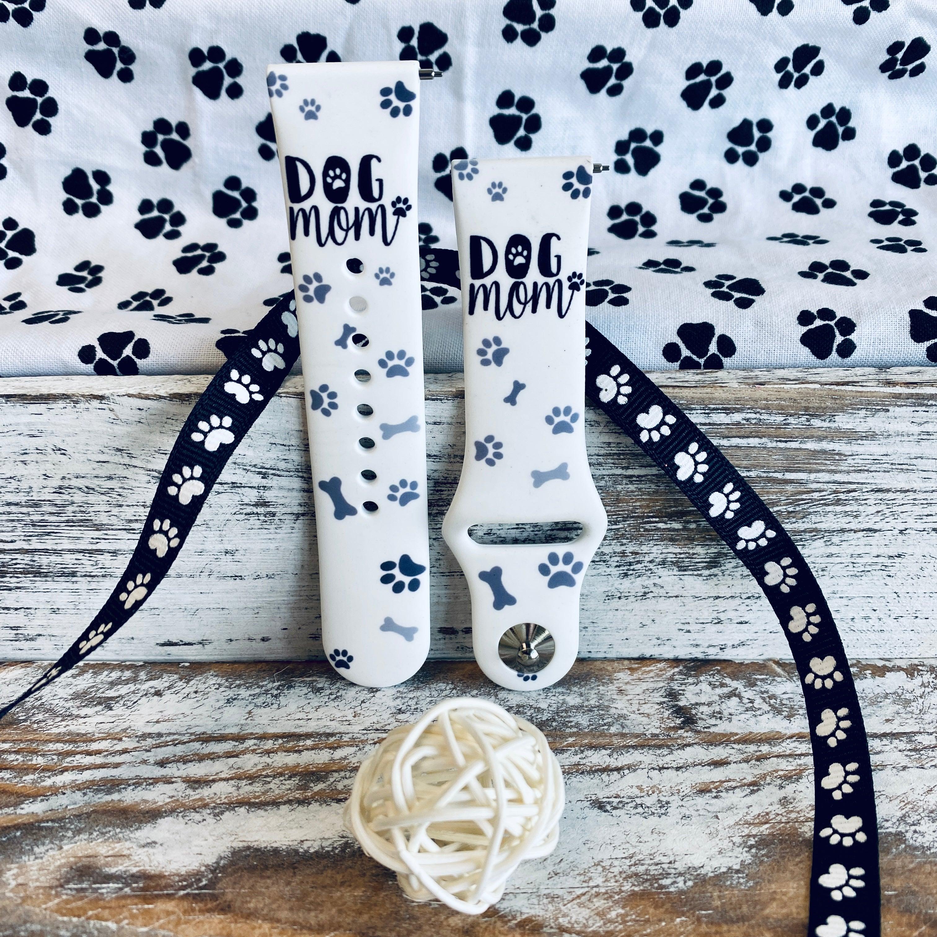 Dog Mom Print Silicone Band For Fitbit Versa 1/2 - Fancy Bands