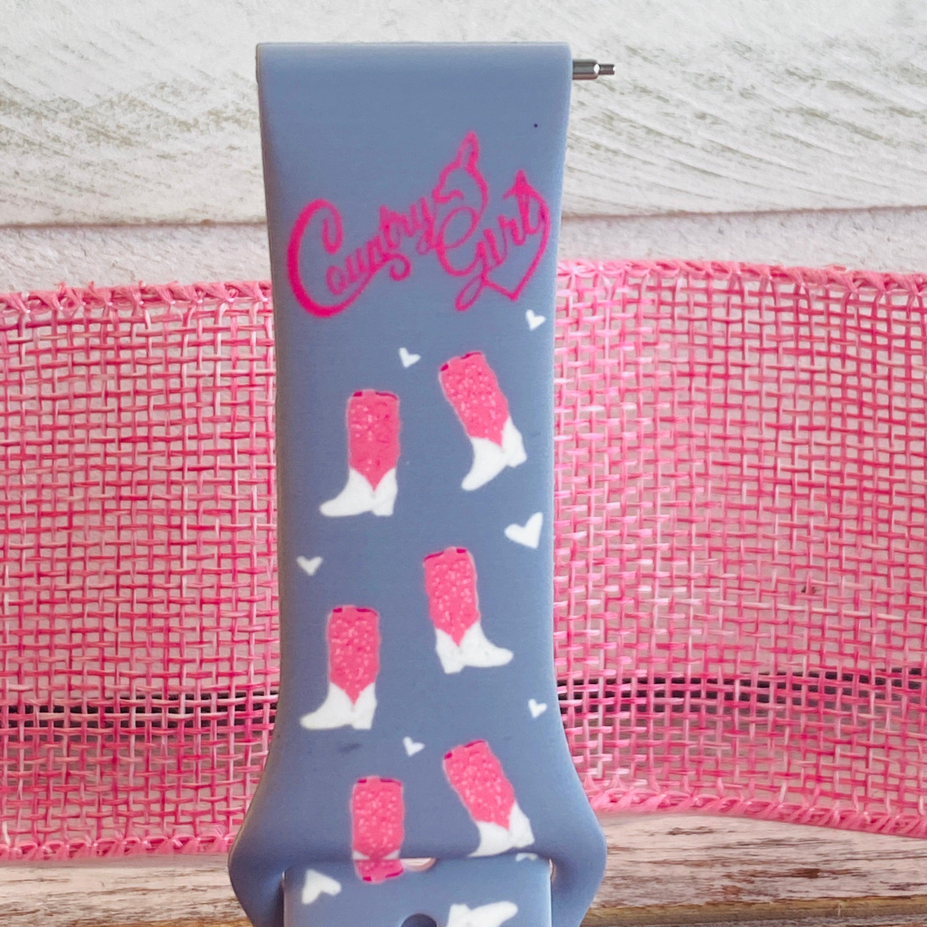 Country Girl Print Silicone Band For Fitbit Versa 1/2 - Fancy Bands