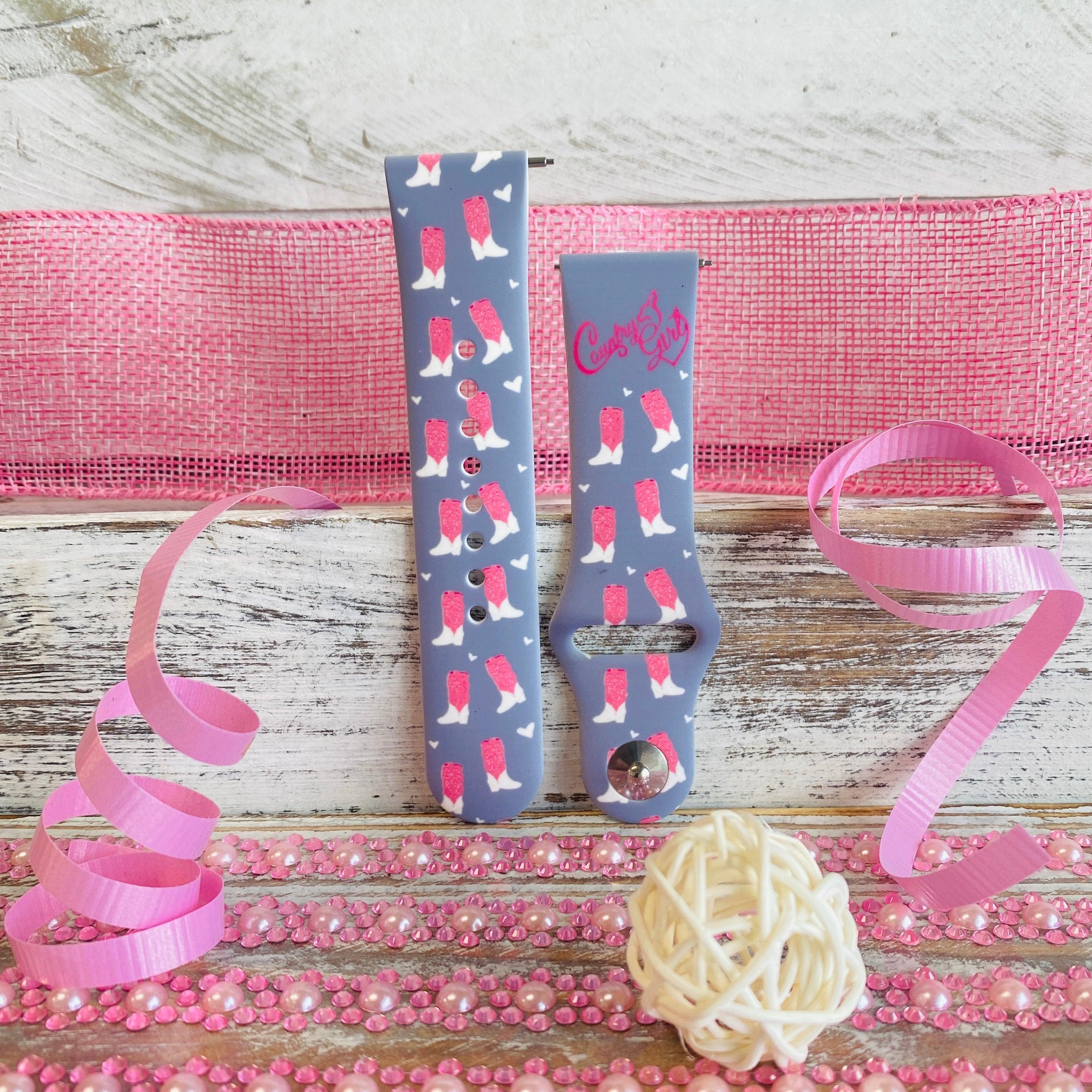 Country Girl Print Silicone Band For Fitbit Versa 1/2 - Fancy Bands